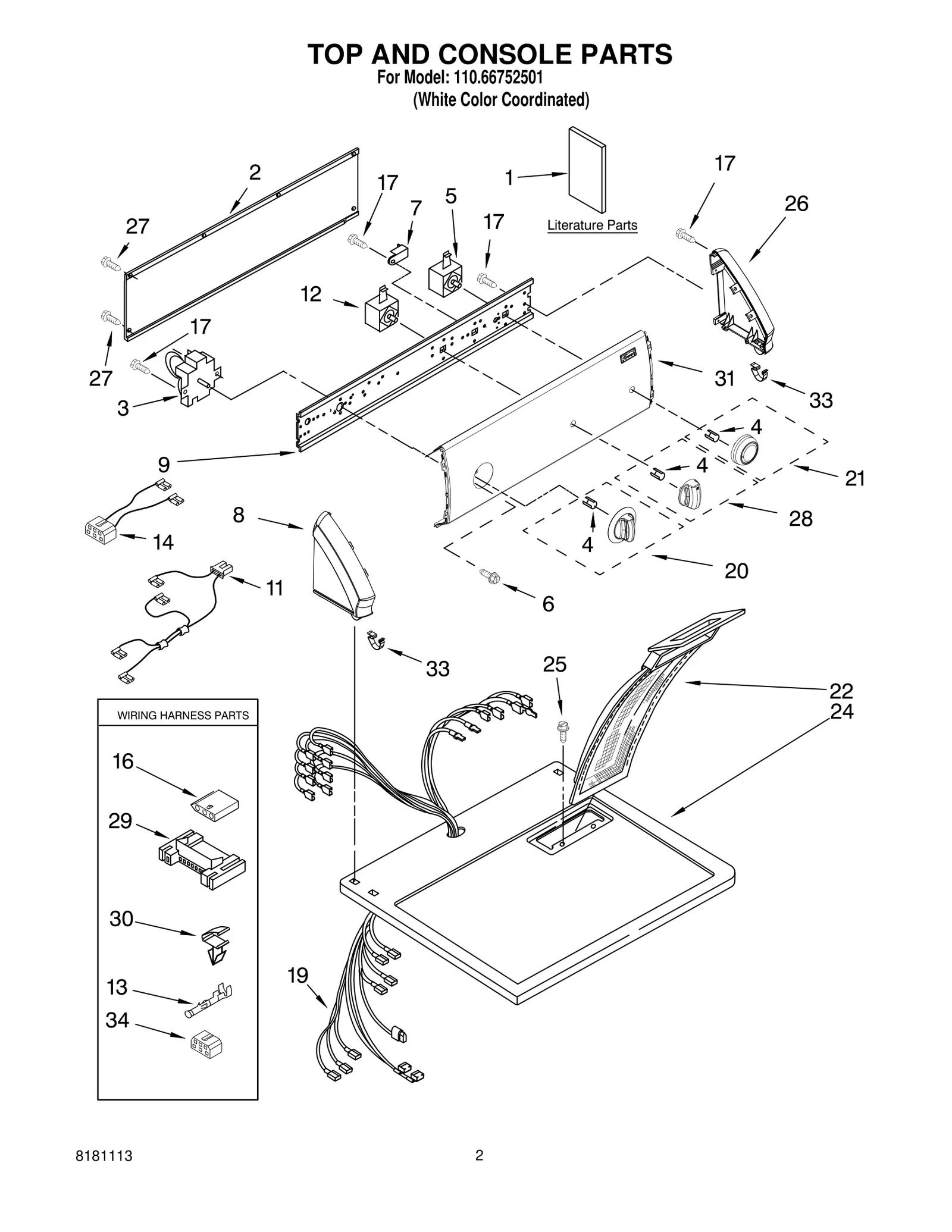 TOP AND CONSOLE PARTS