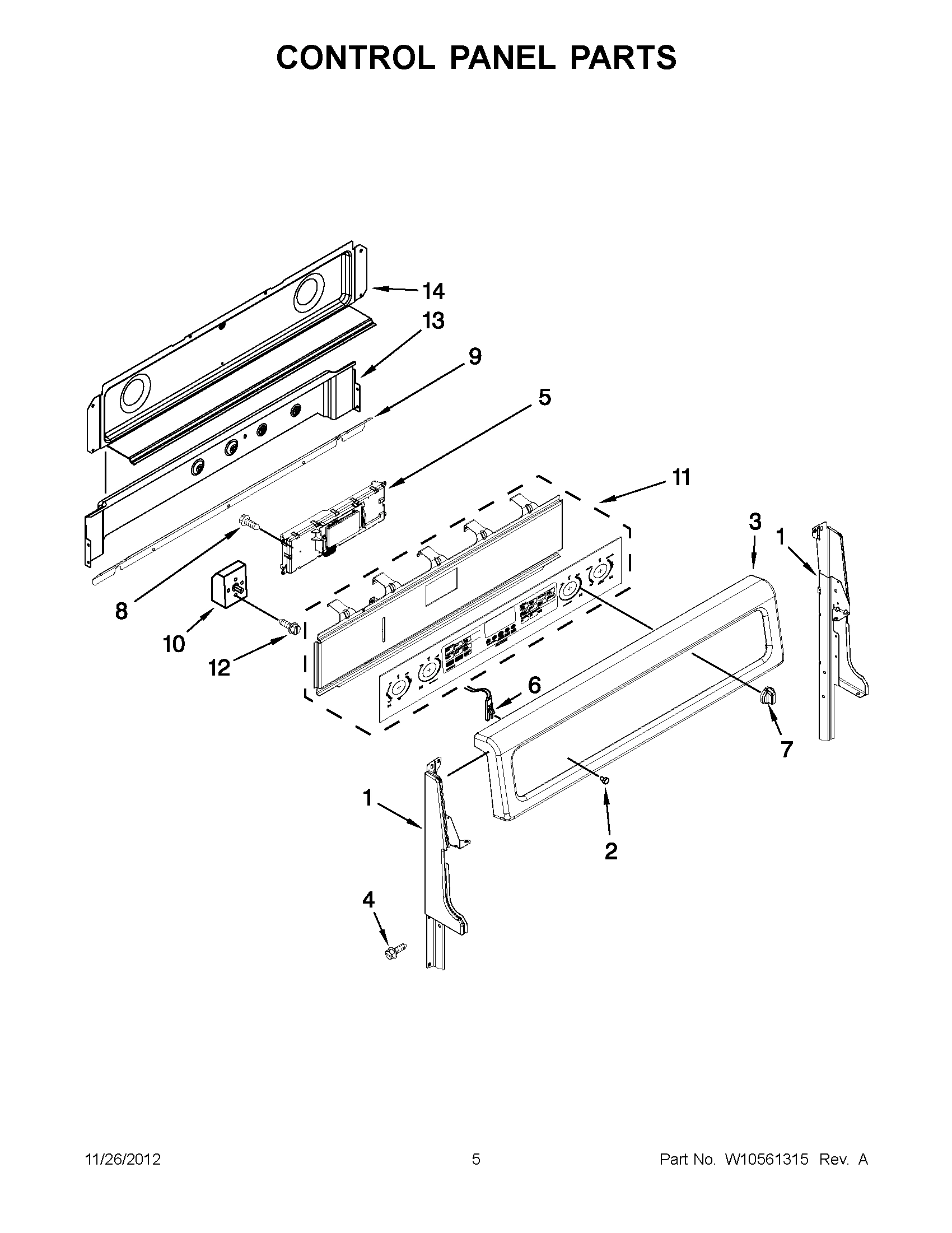 02 - CONTROL PANEL PARTS