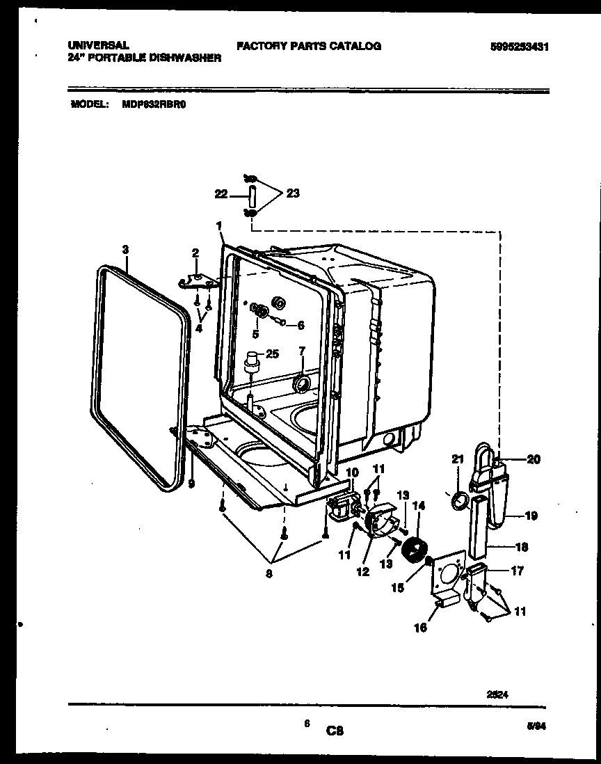 05 - TUB AND FRAME PARTS