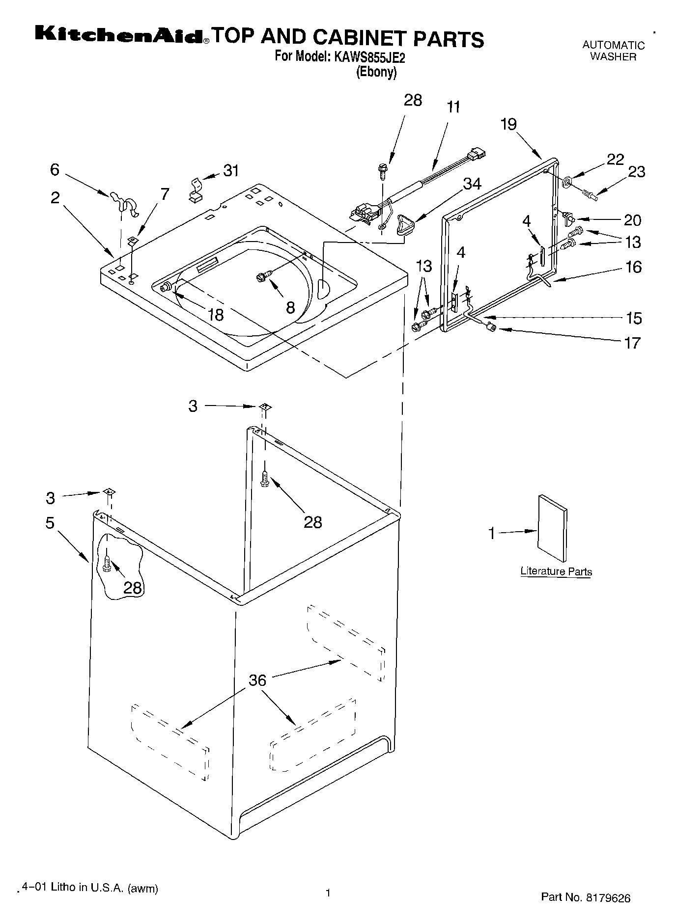 01 - TOP AND CABINET, LITERATURE