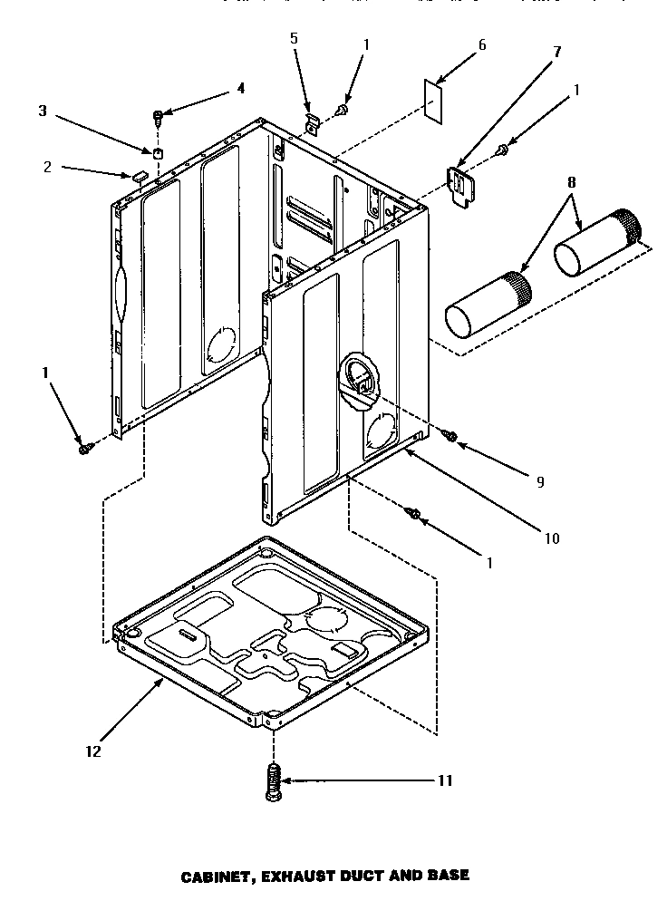 03 - CABINET, EXHAUST DUCT & BASE