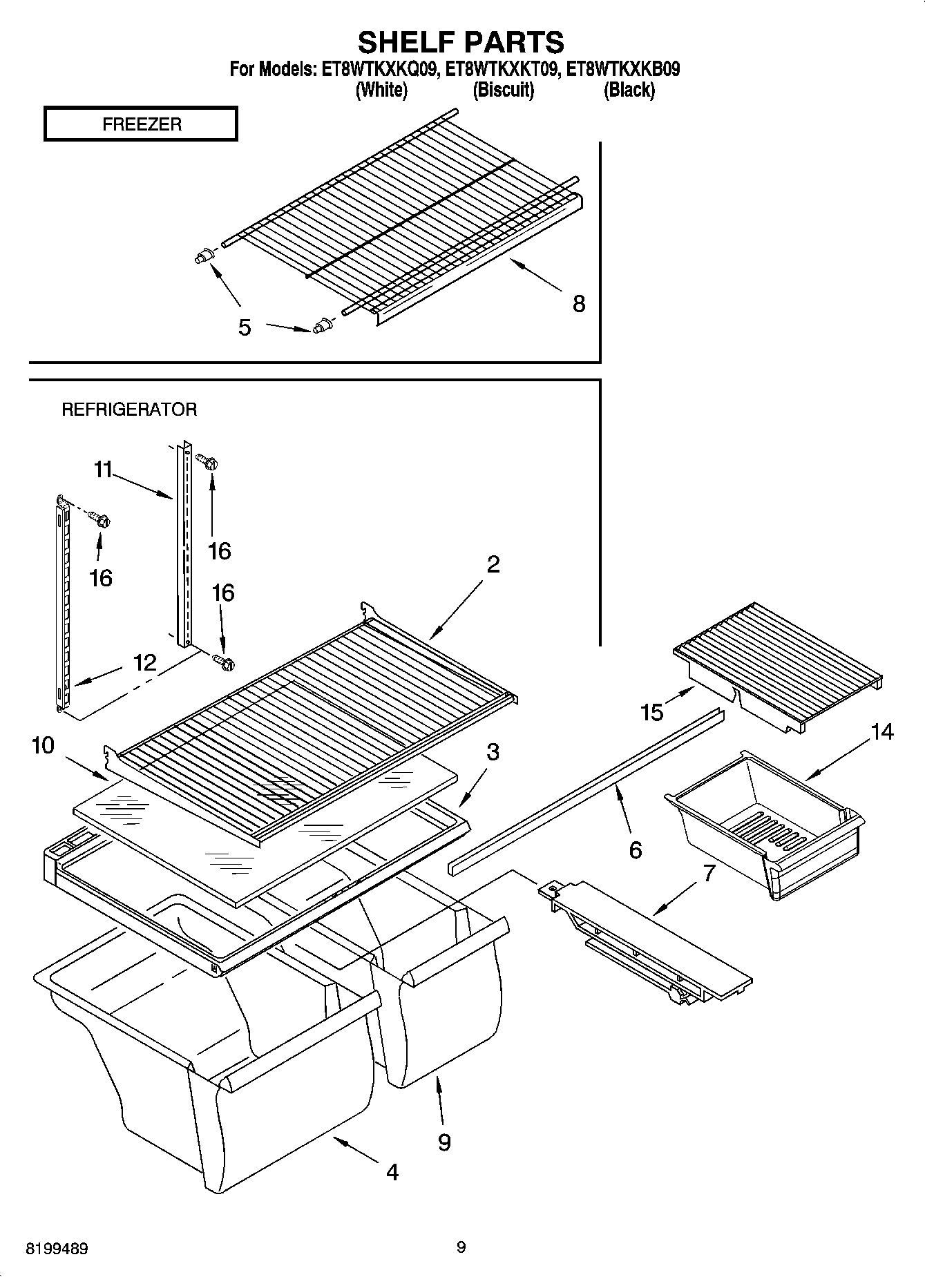 05 - SHELF PARTS, OPTIONAL PARTS