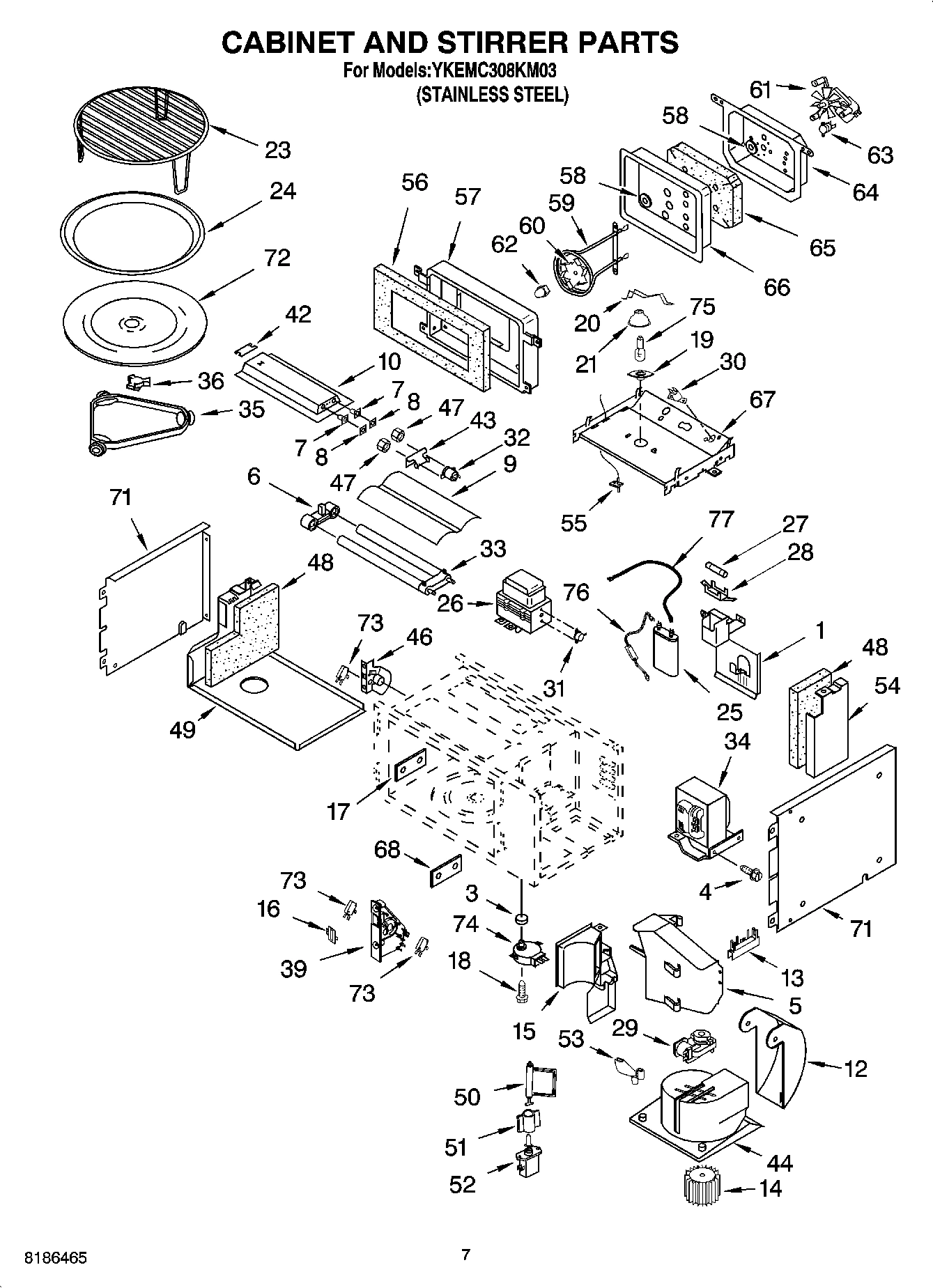 06 - CABINET AND STIRRER PARTS