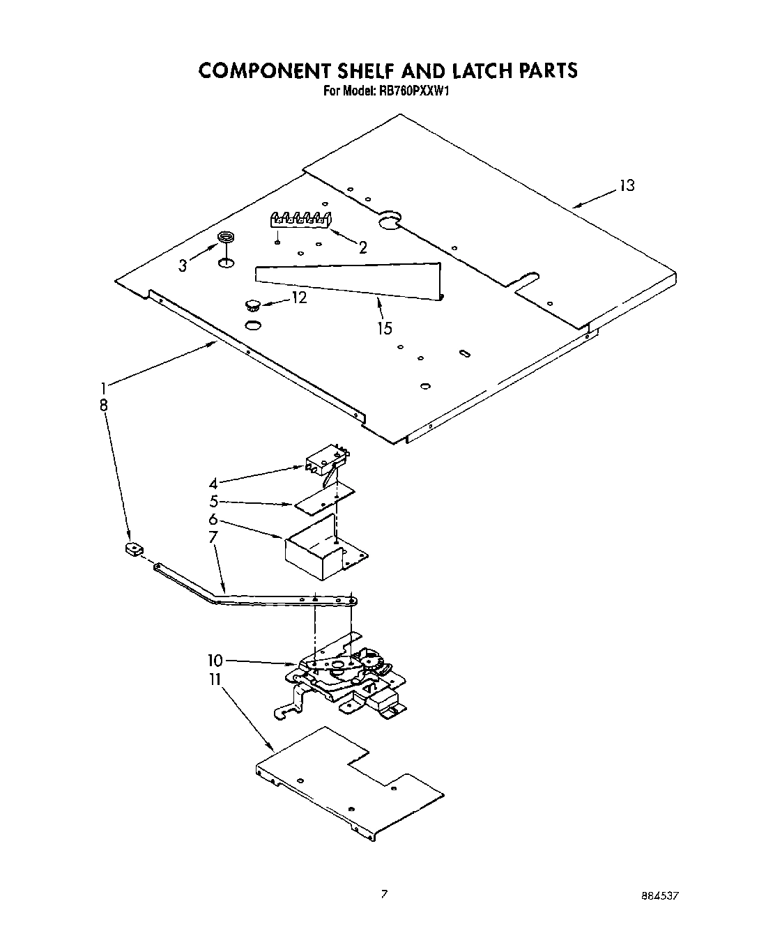 06 - COMPONENT SHELF AND LATCH