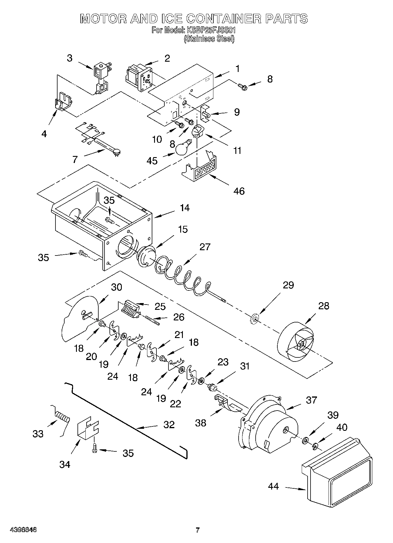 05 - MOTOR AND ICE CONTAINER