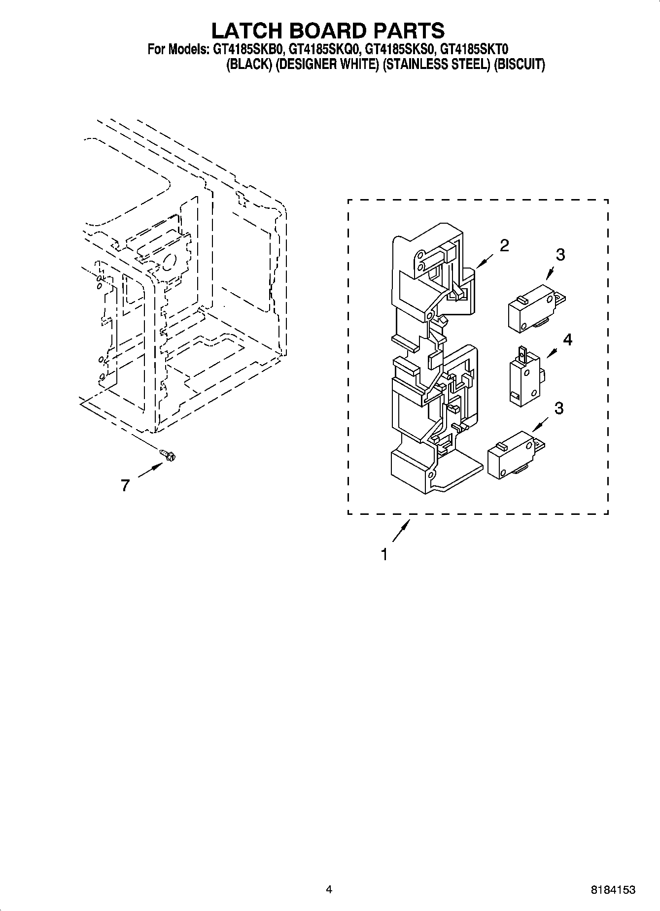 04 - LATCH BOARD PARTS