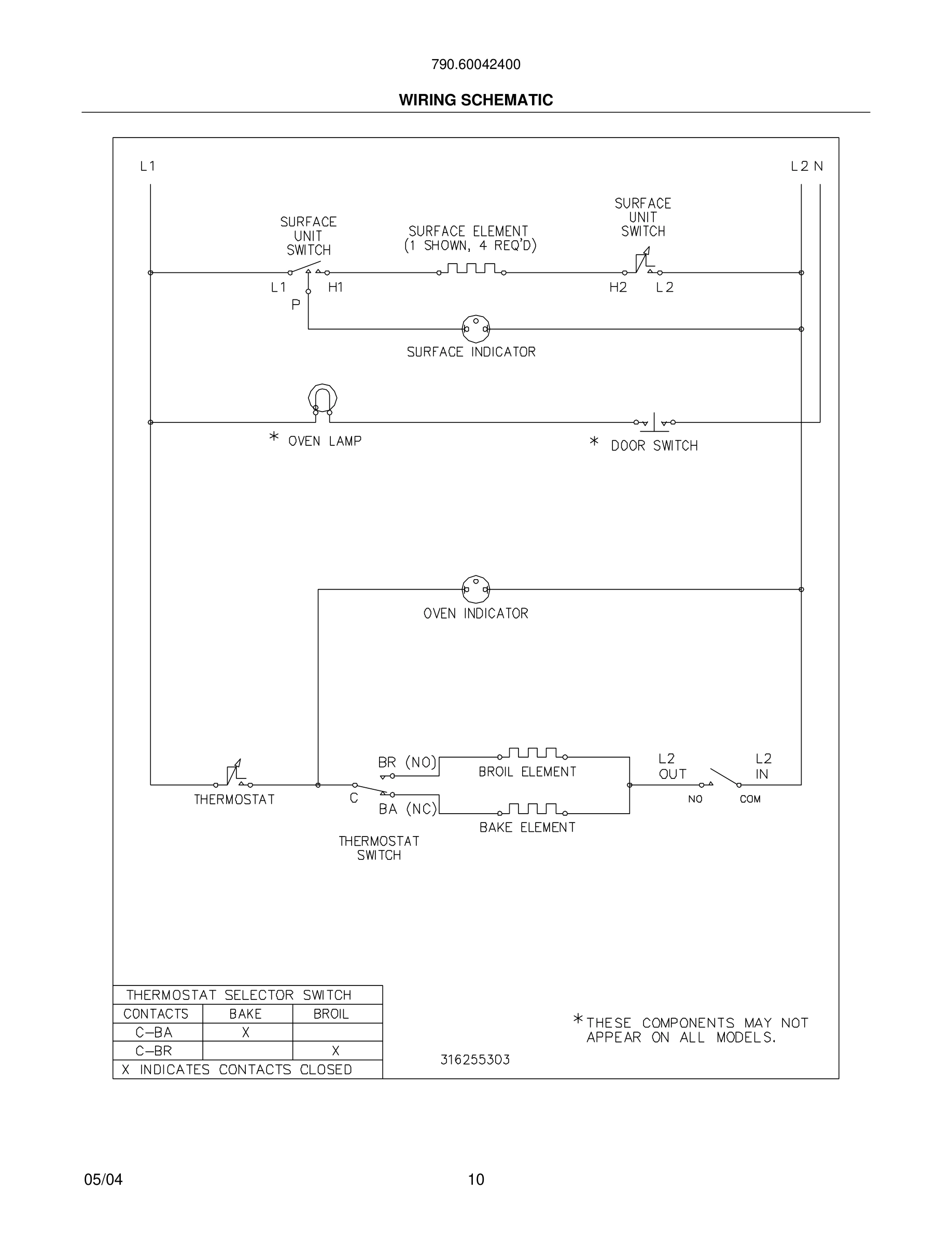 10 - WIRING SCHEMATIC