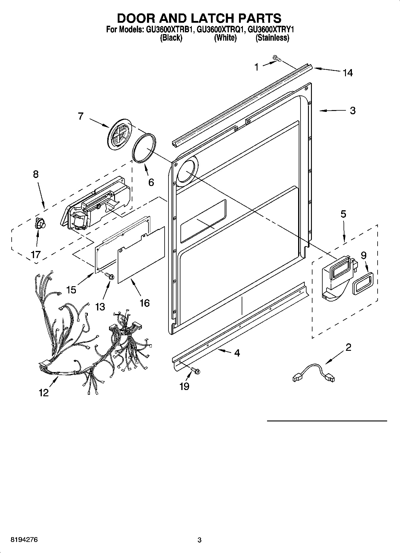 03 - DOOR AND LATCH PARTS