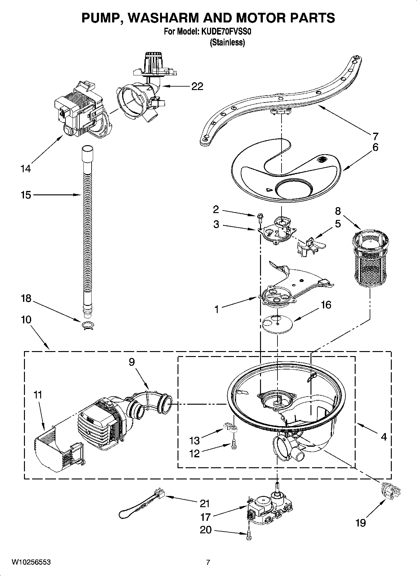 06 - PUMP, WASHARM AND MOTOR PARTS