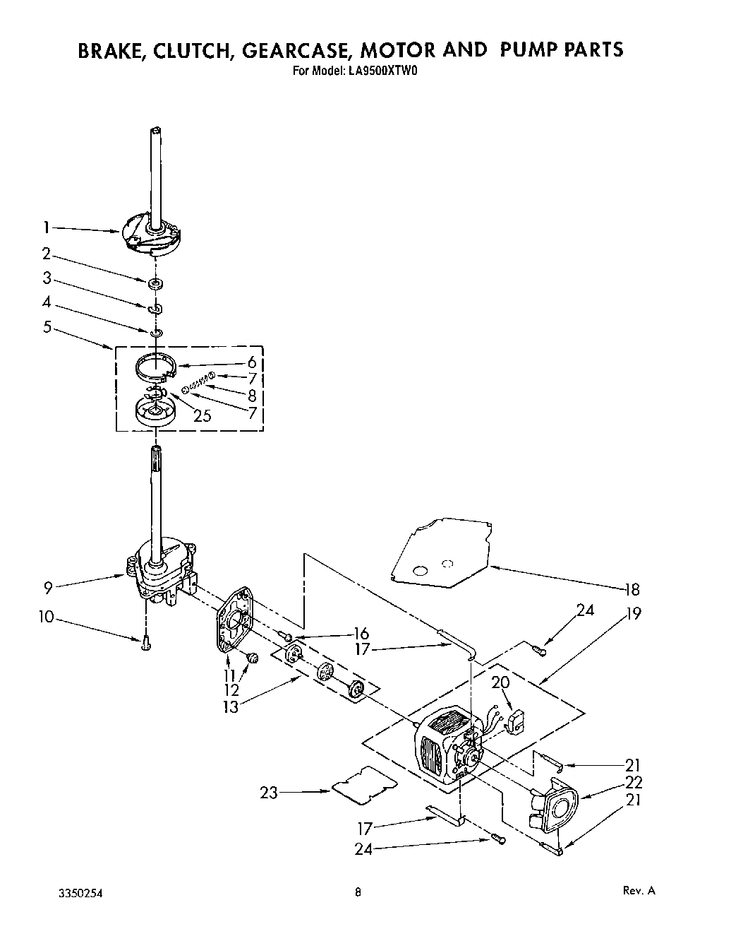 06 - BRAKE, CLUTCH, GEARCASE, MOTOR AND PUMP