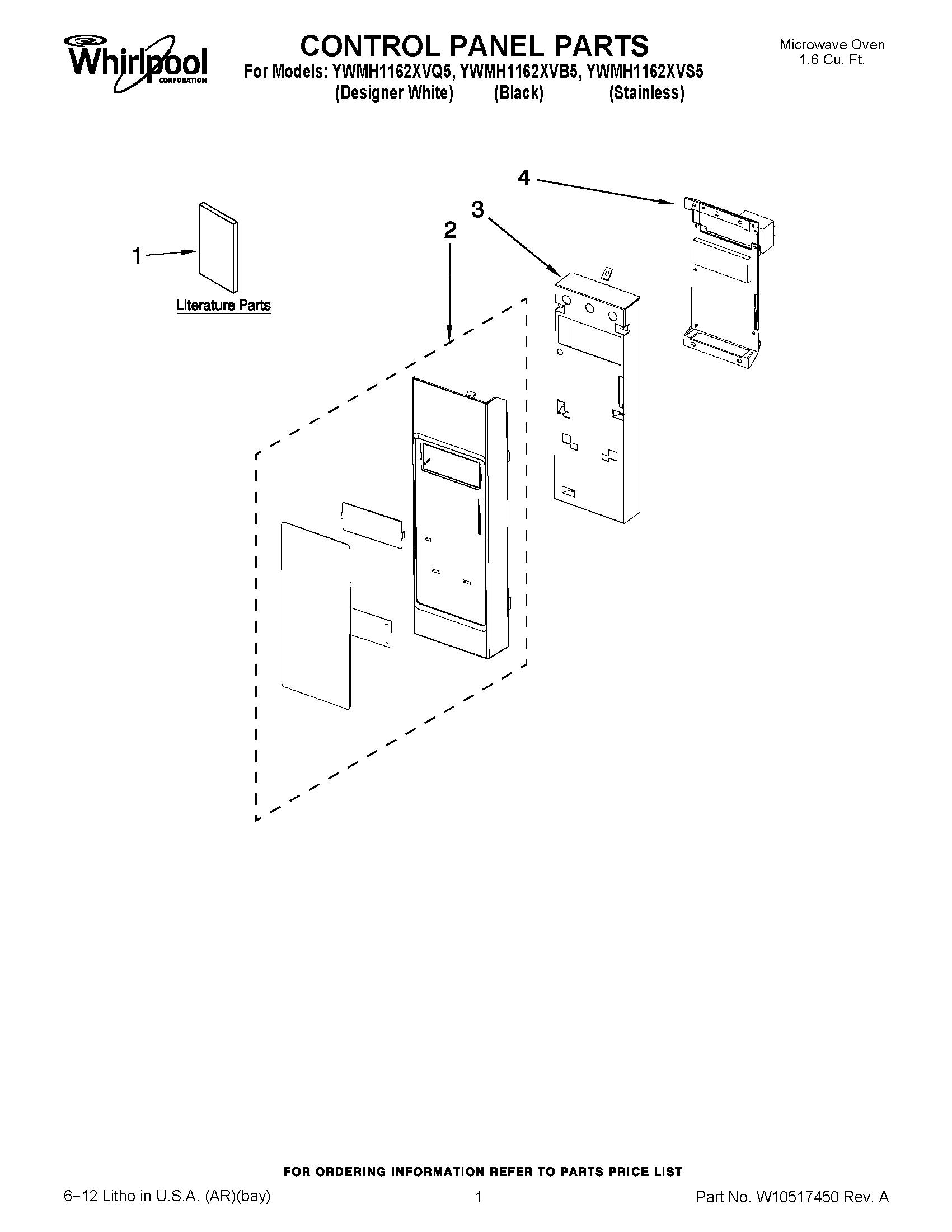 01 - CONTROL PANEL PARTS