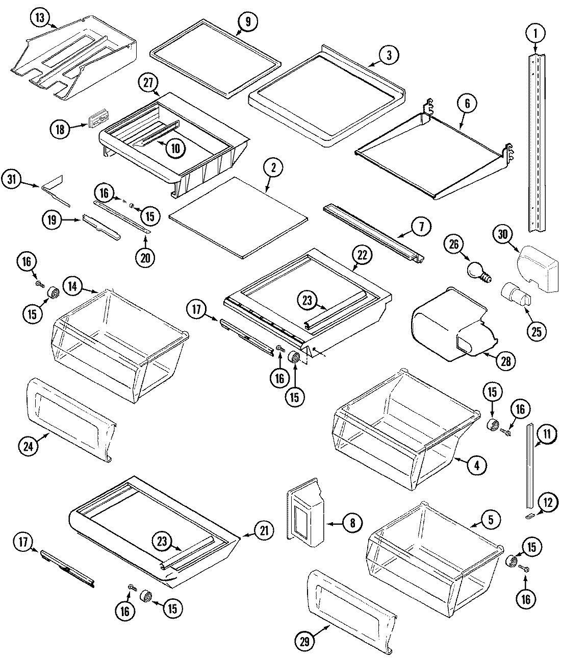 09 - SHELVES & ACCESSORIES