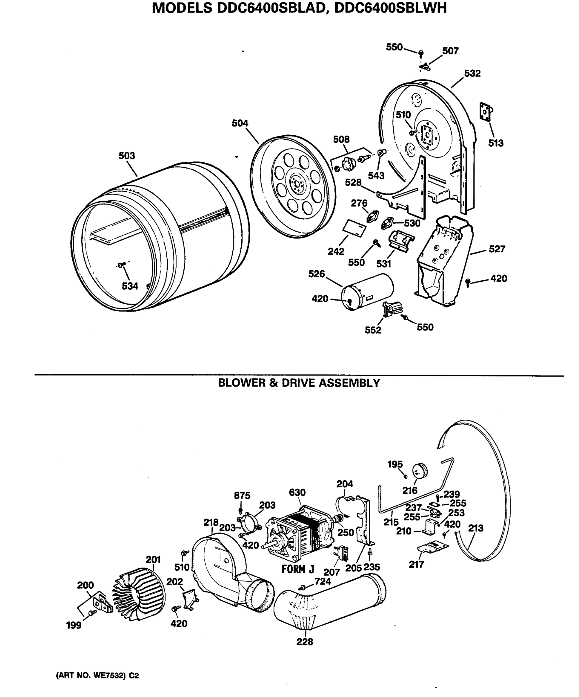 BLOWER & DRIVE ASSEMBLY