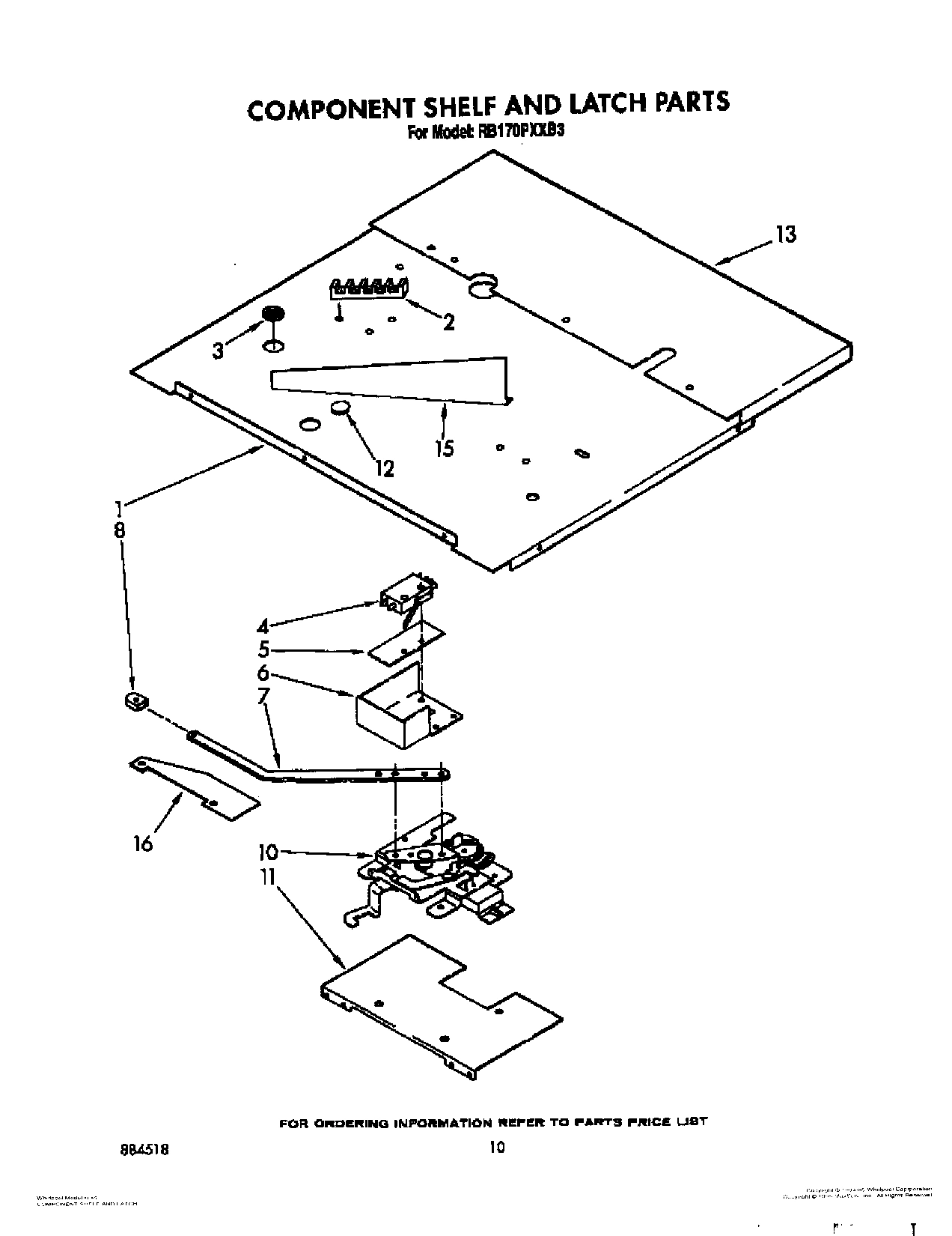 07 - COMPONENT SHELF AND LATCH