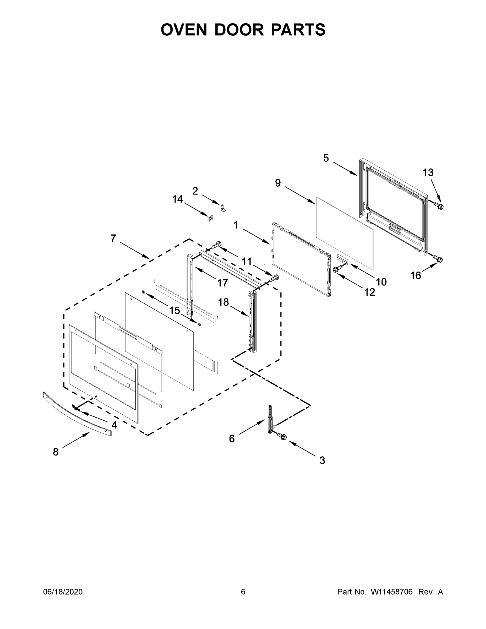 04 - OVEN DOOR PARTS