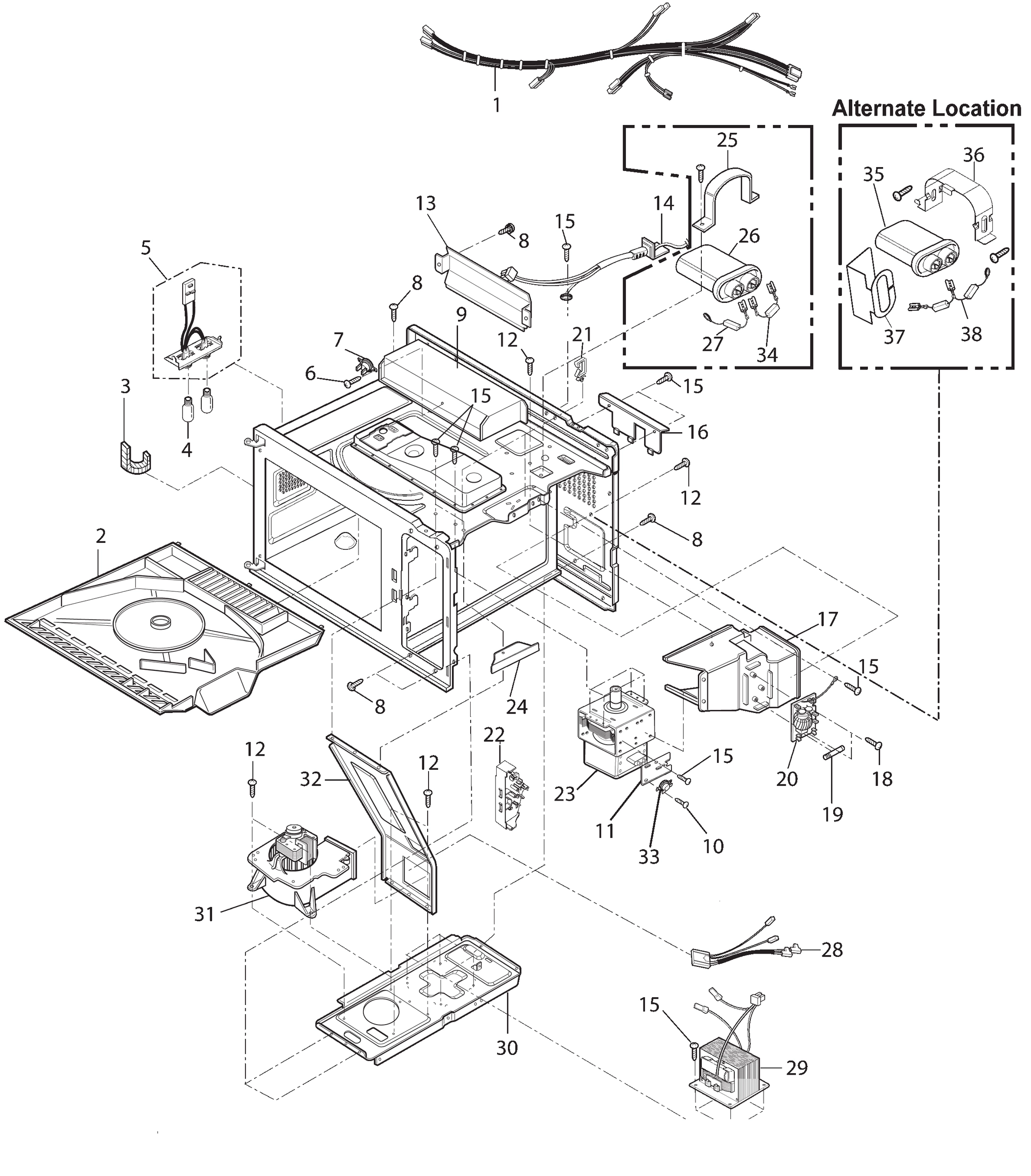 ELECTRICAL, ANTENNA SHIELD, DUCTS,
