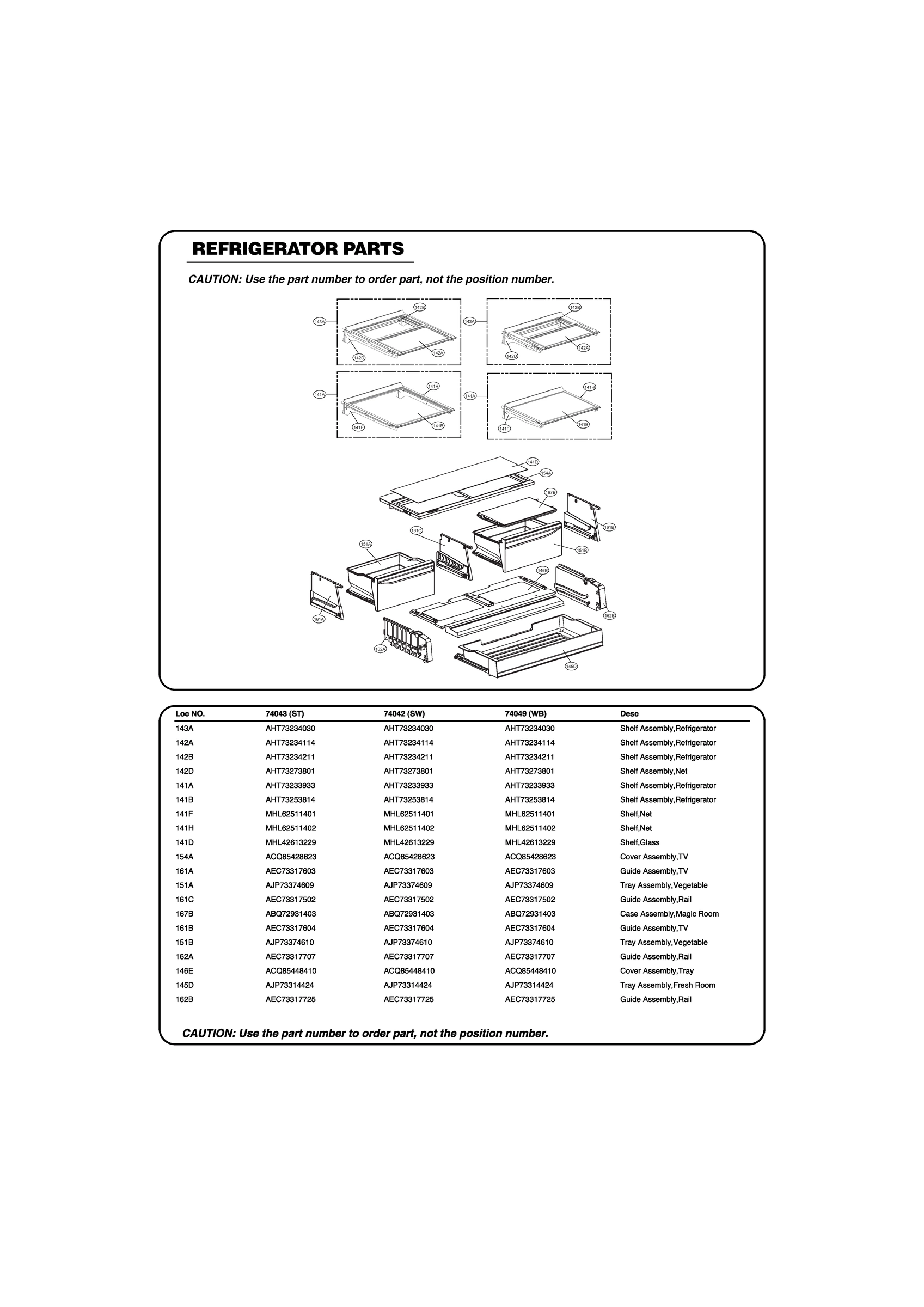 REFRIGERATOR PARTS