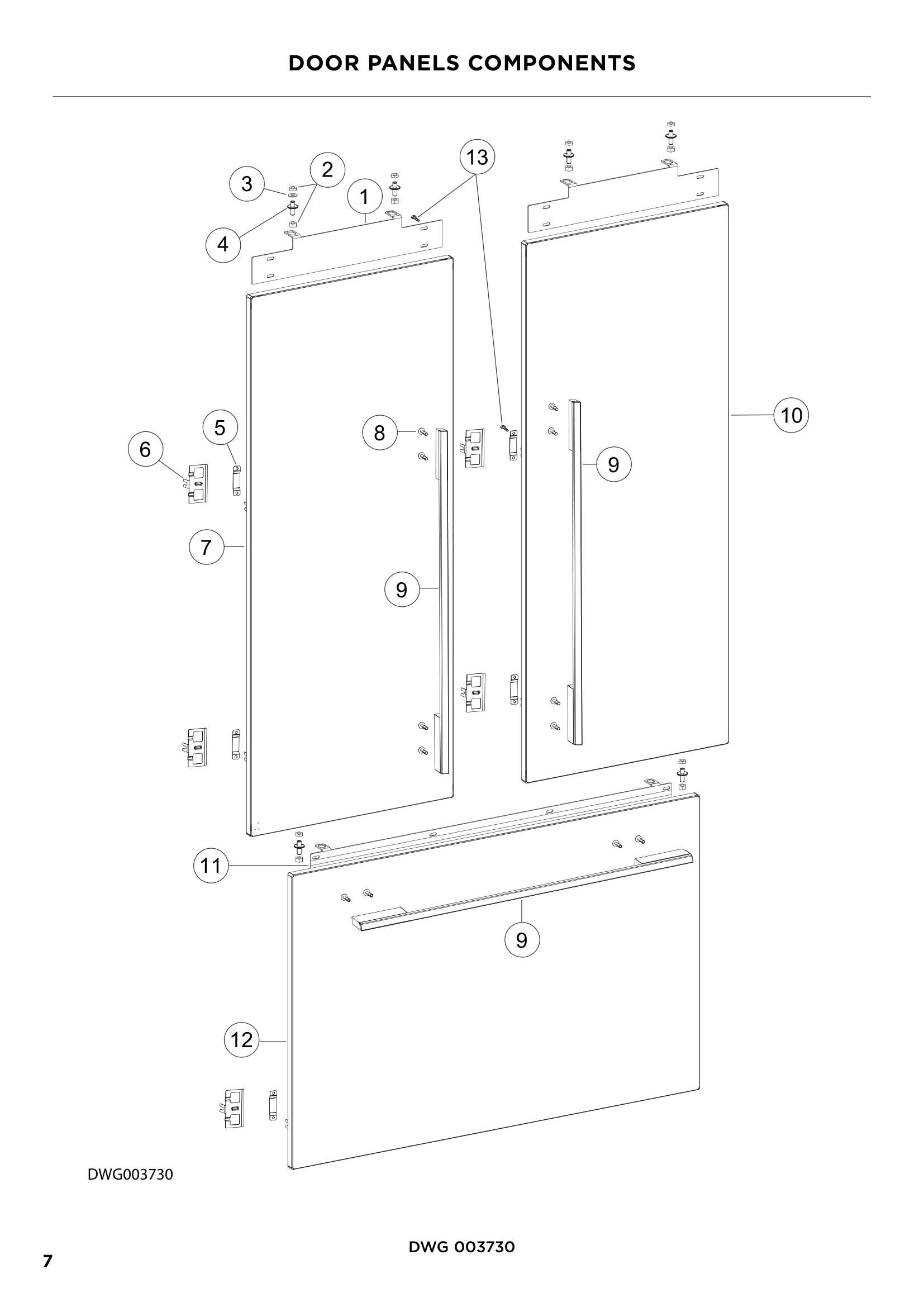 DOOR PANELS COMPONENTS