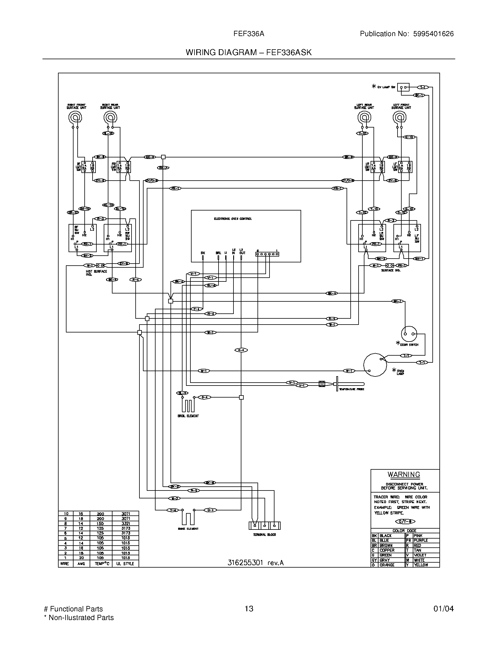 13 - WIRING DIAGRAM