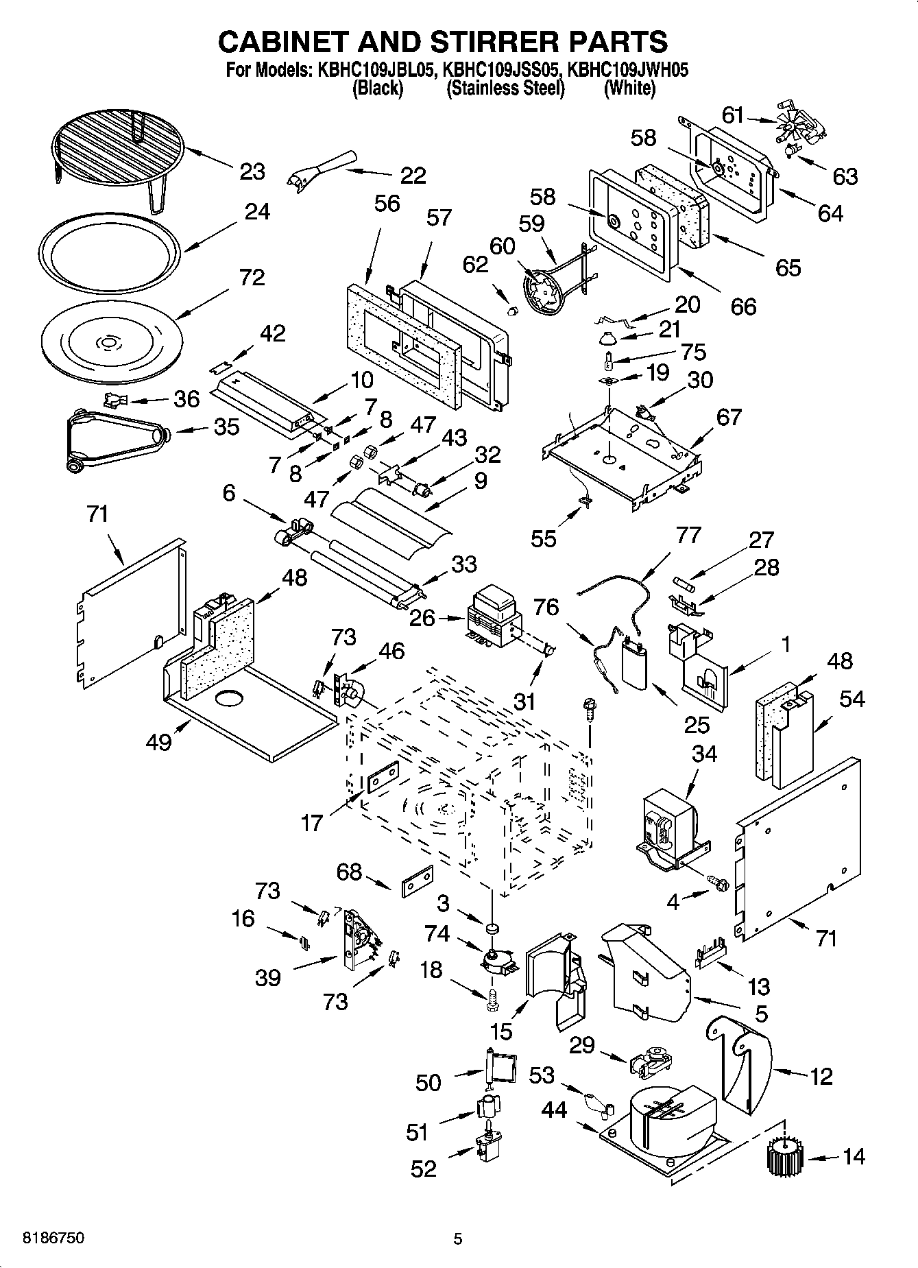 04 - CABINET AND STIRRER PARTS
