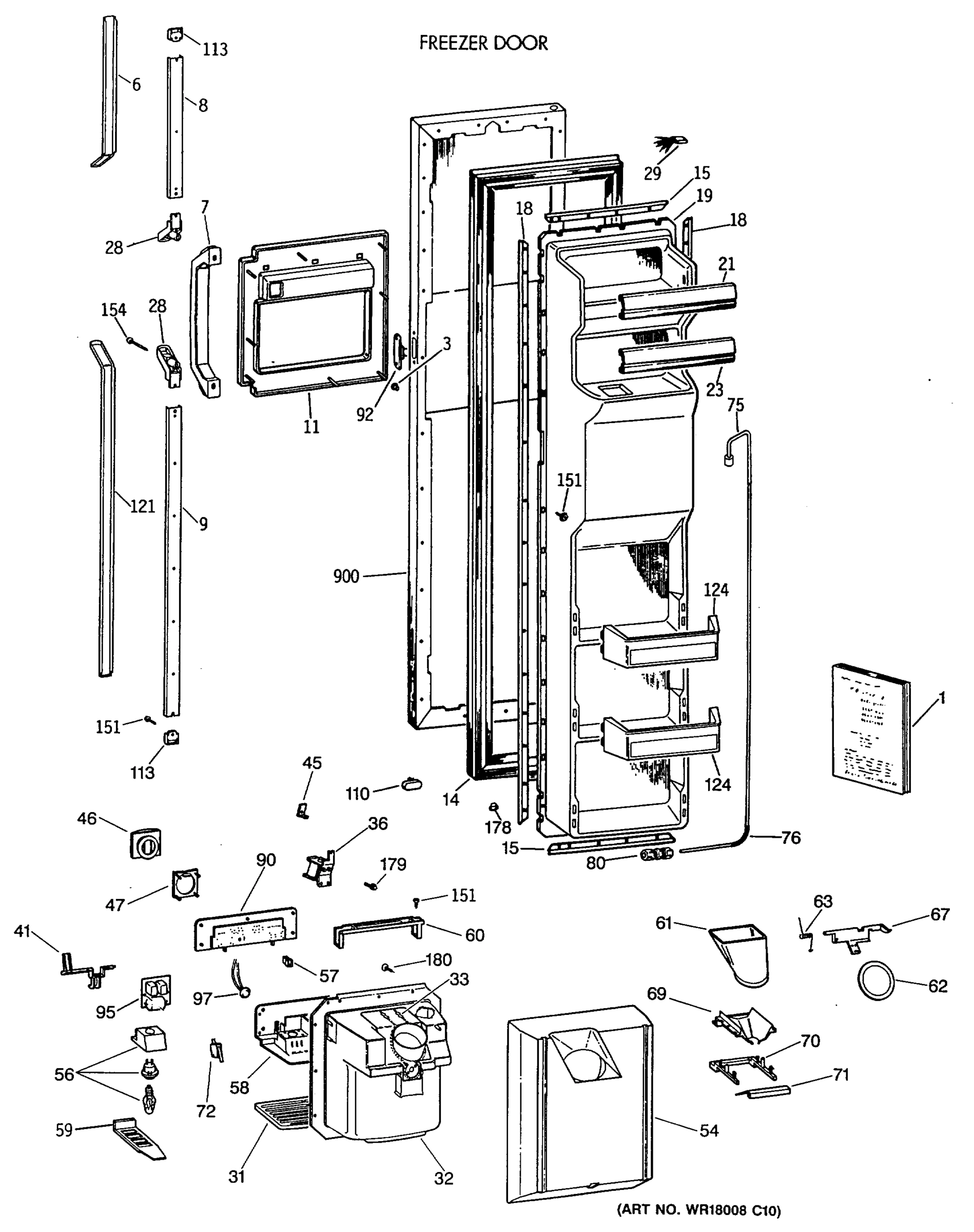 FREEZER DOOR