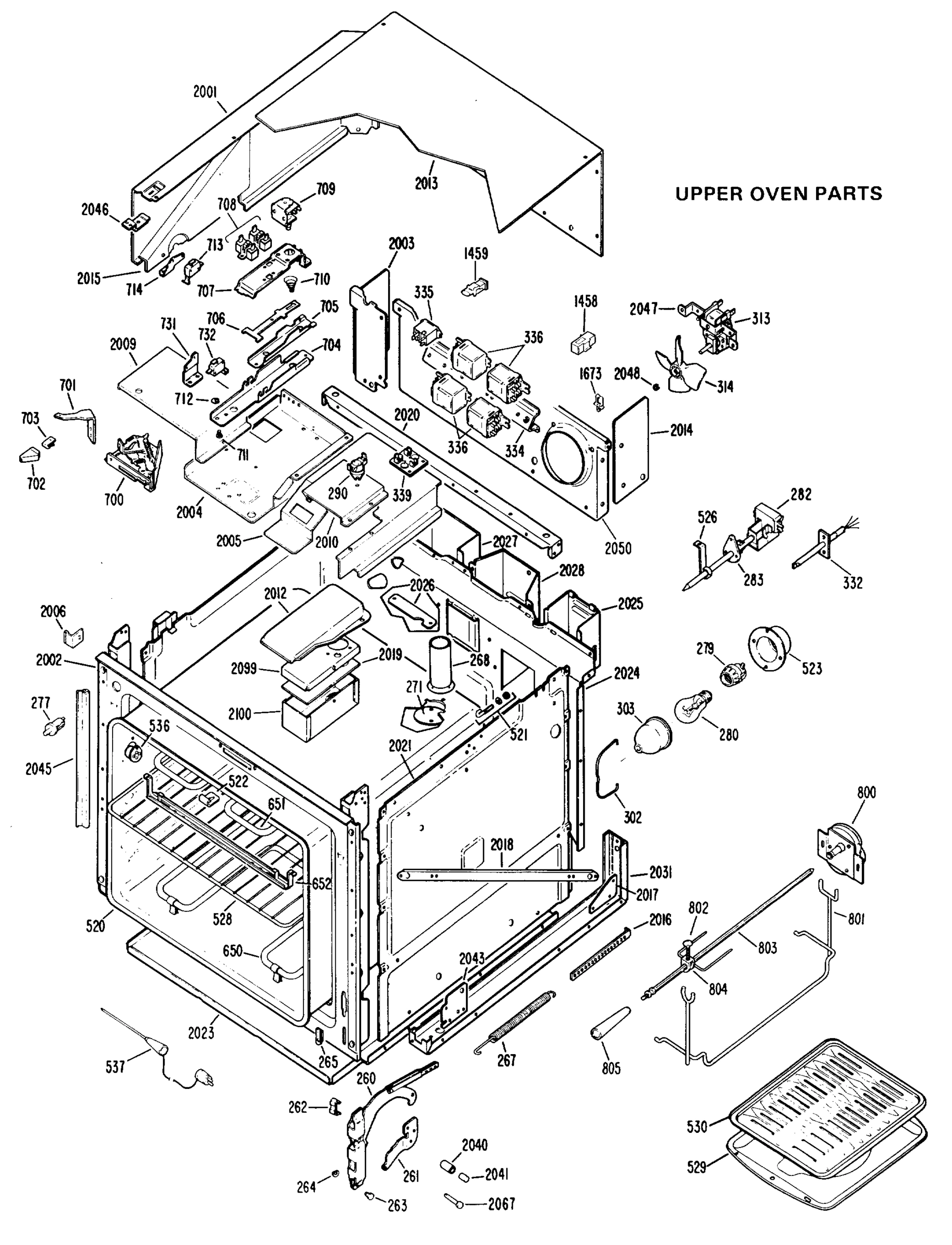 UPPER OVEN PARTS