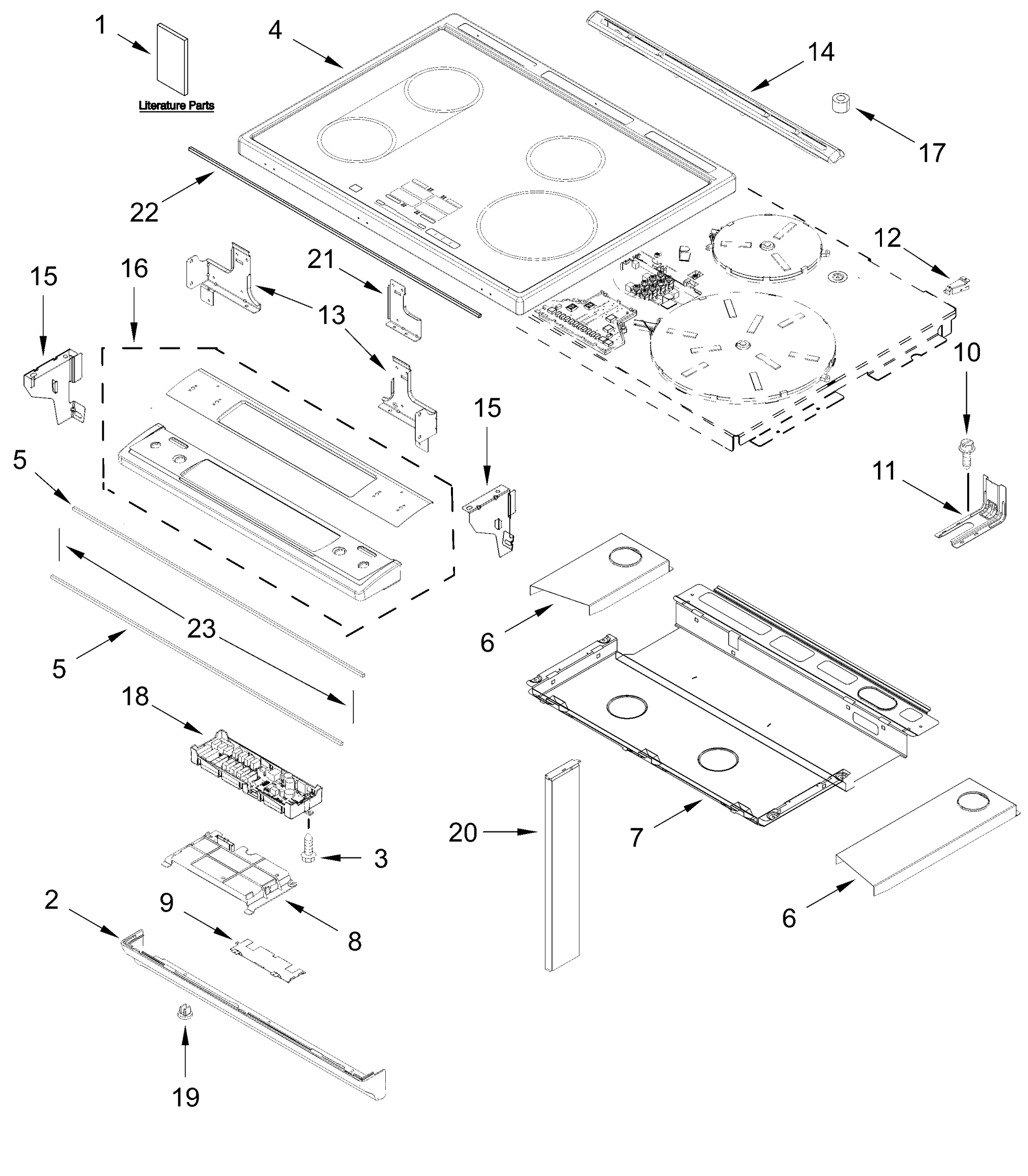 COOKTOP AND DUCT PARTS
