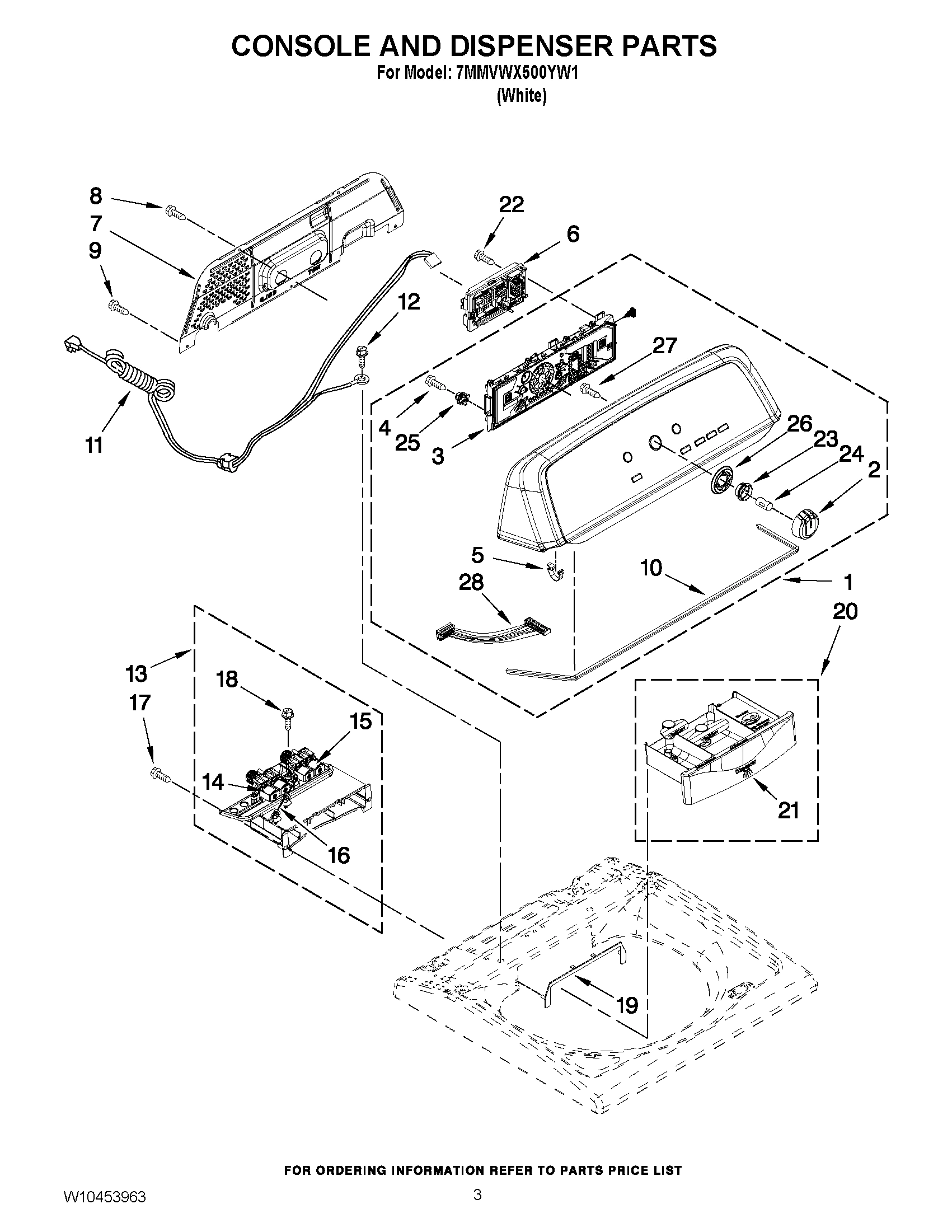 02 - CONSOLE AND DISPENSER PARTS