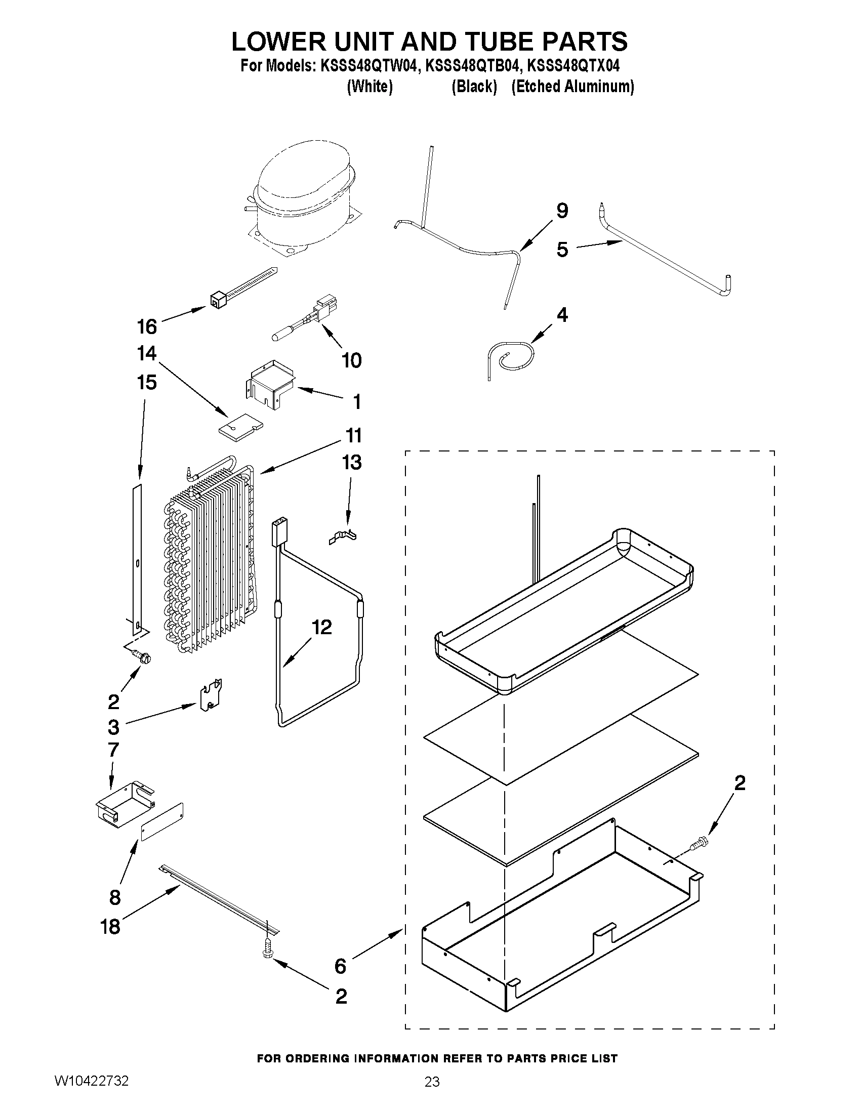 14 - LOWER UNIT AND TUBE PARTS