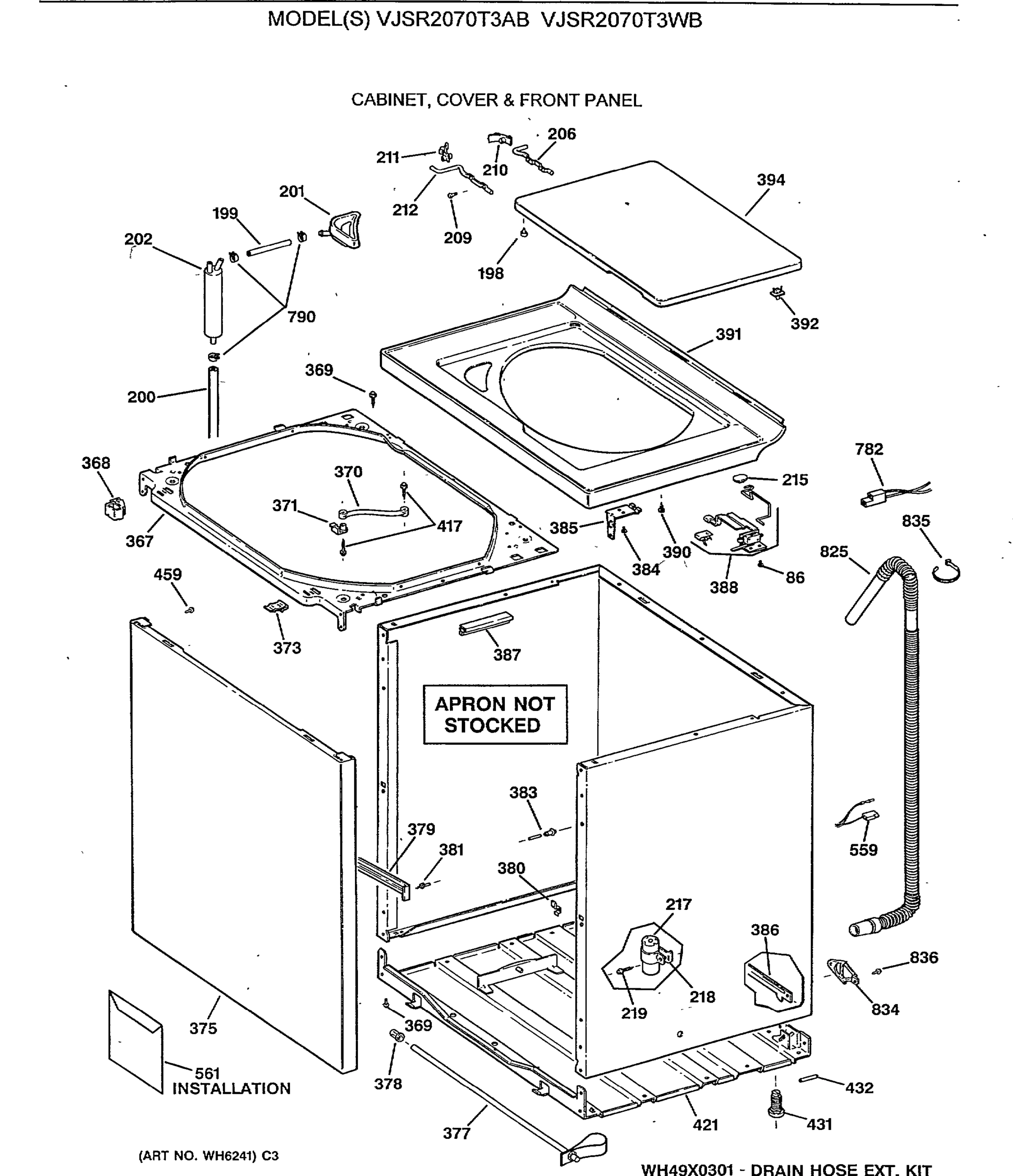 CABINET, COVER & FRONT PANEL