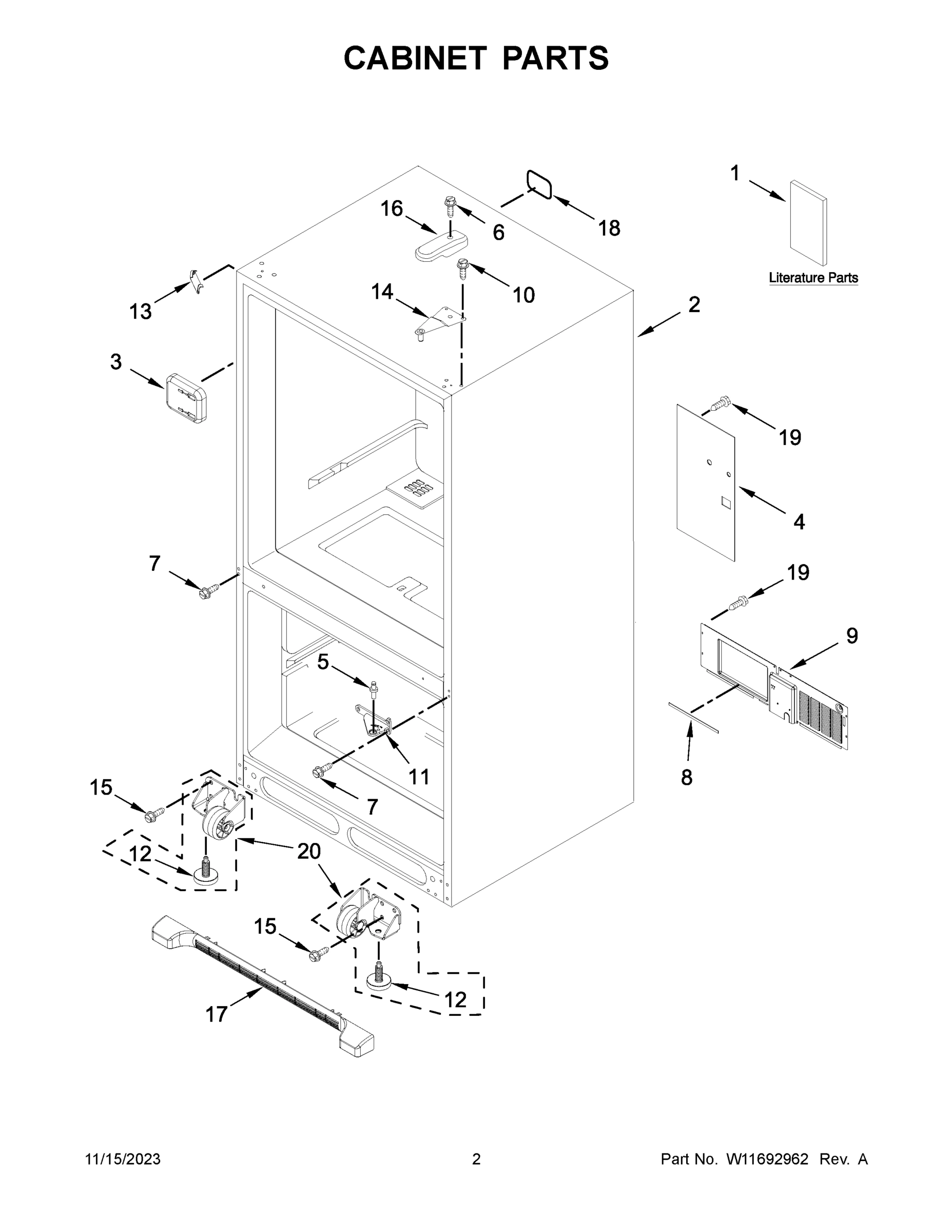 02 - CABINET PARTS
