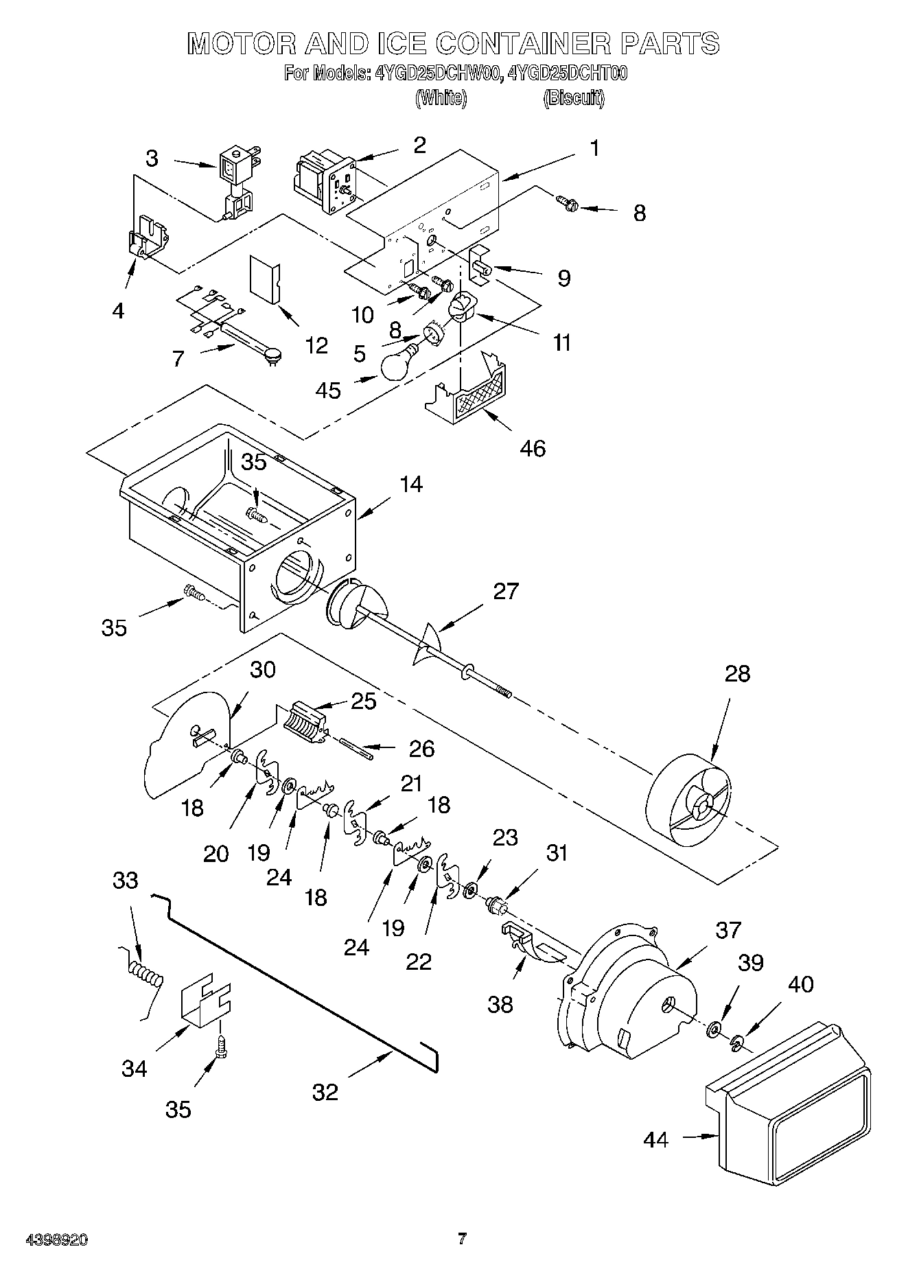 05 - MOTOR AND ICE CONTAINER