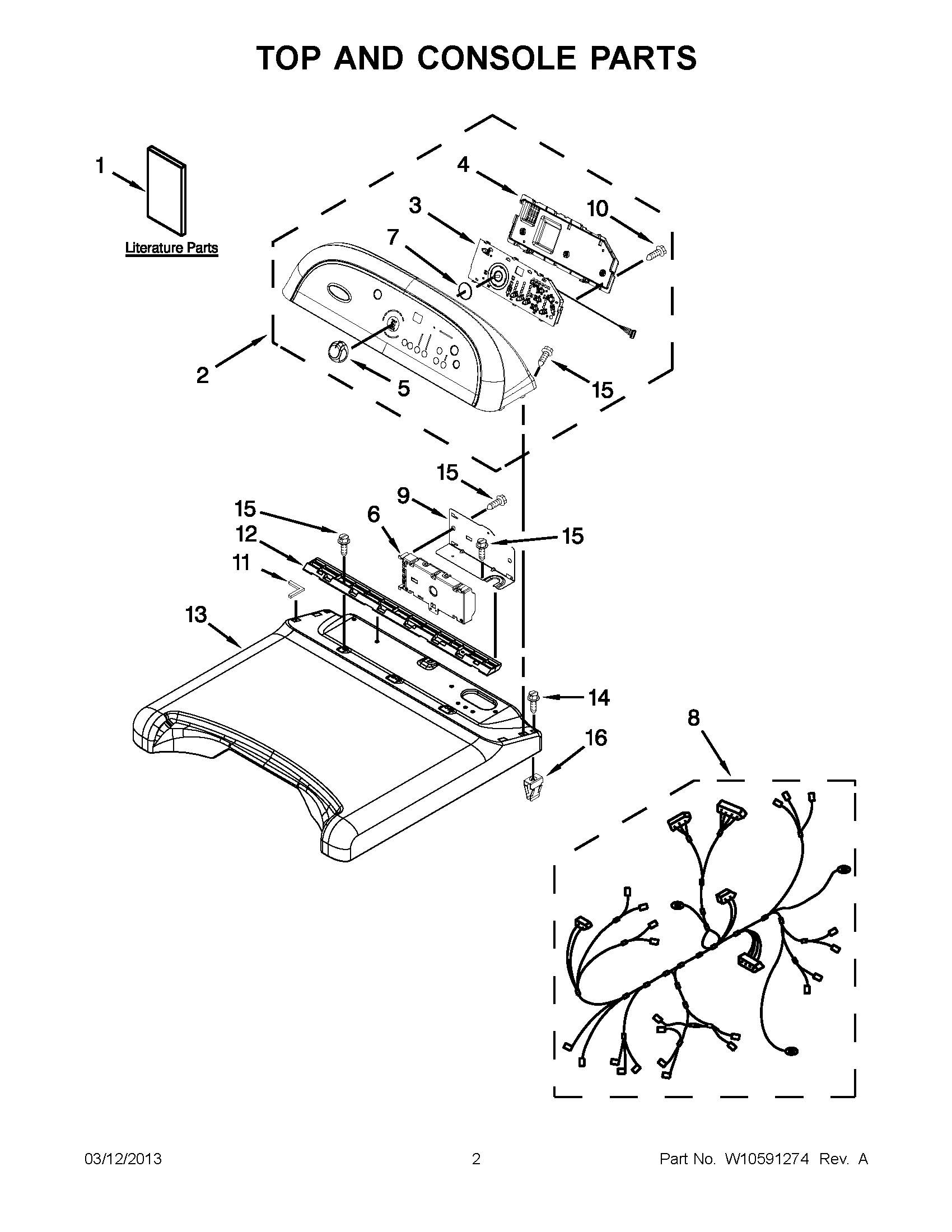 01 - TOP AND CONSOLE PARTS