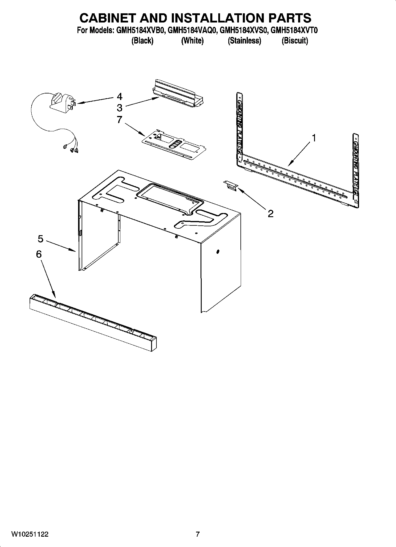 06 - CABINET AND INSTALLATION PARTS