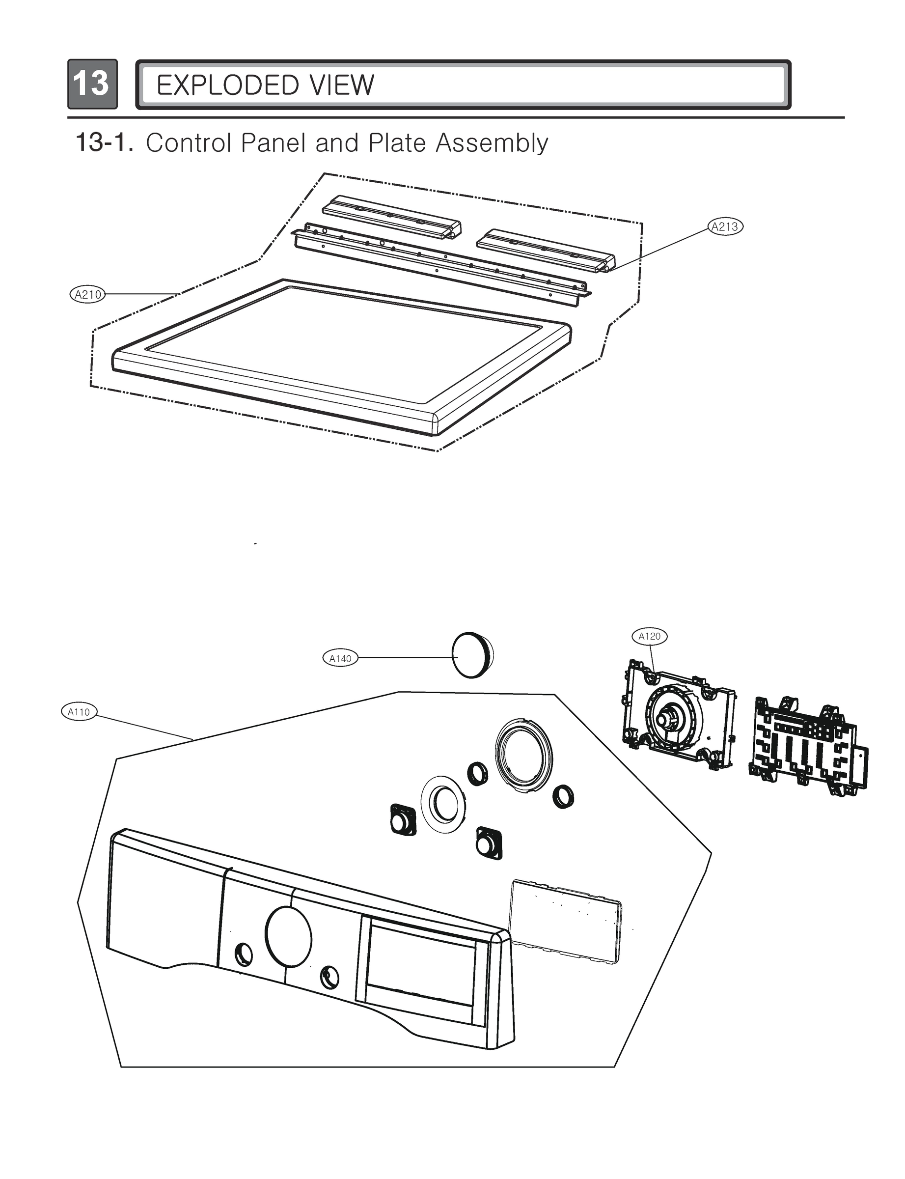 CONTROL PANEL AND PLATE ASSEMBLY