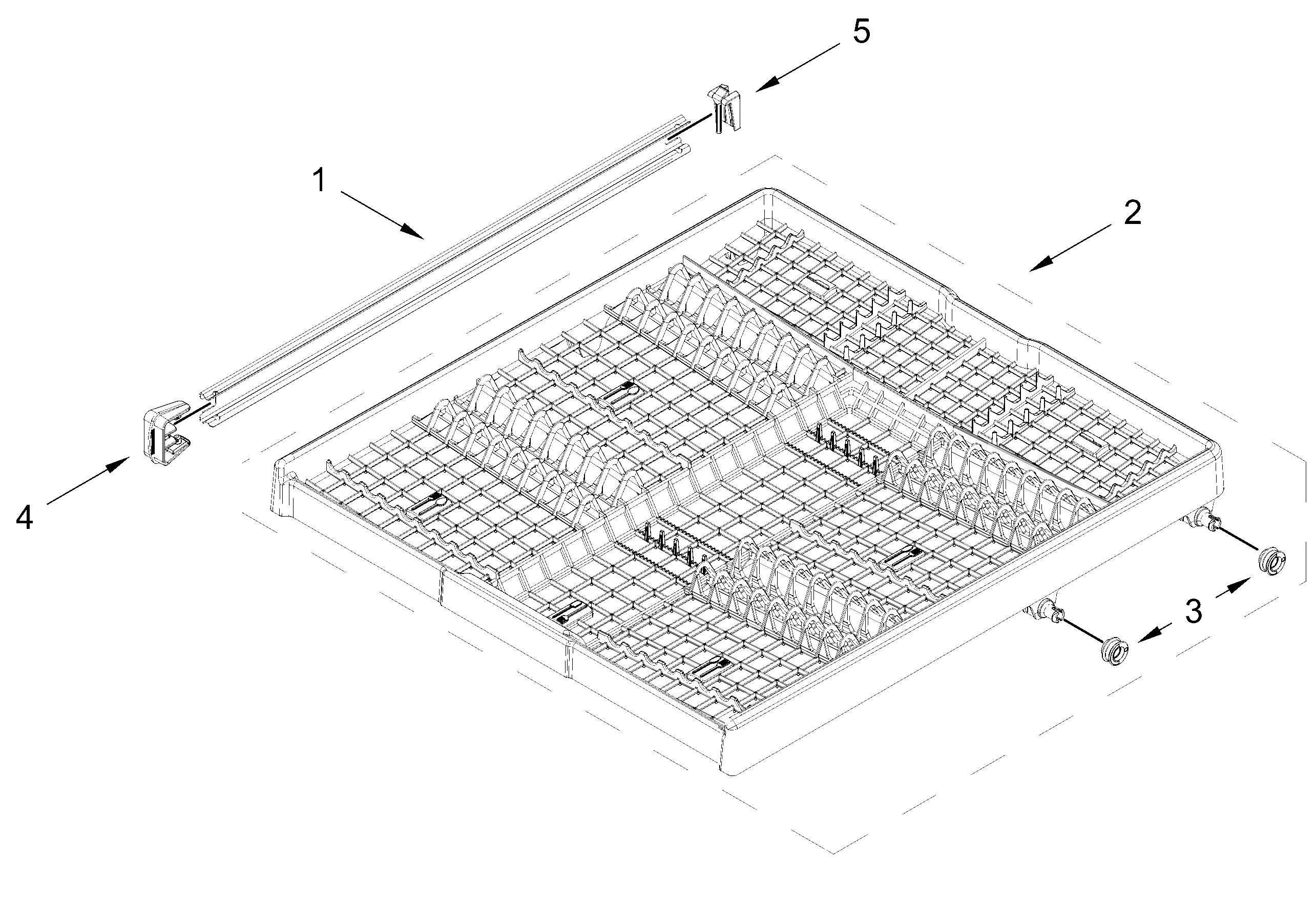 THIRD LEVEL RACK AND TRACK PARTS