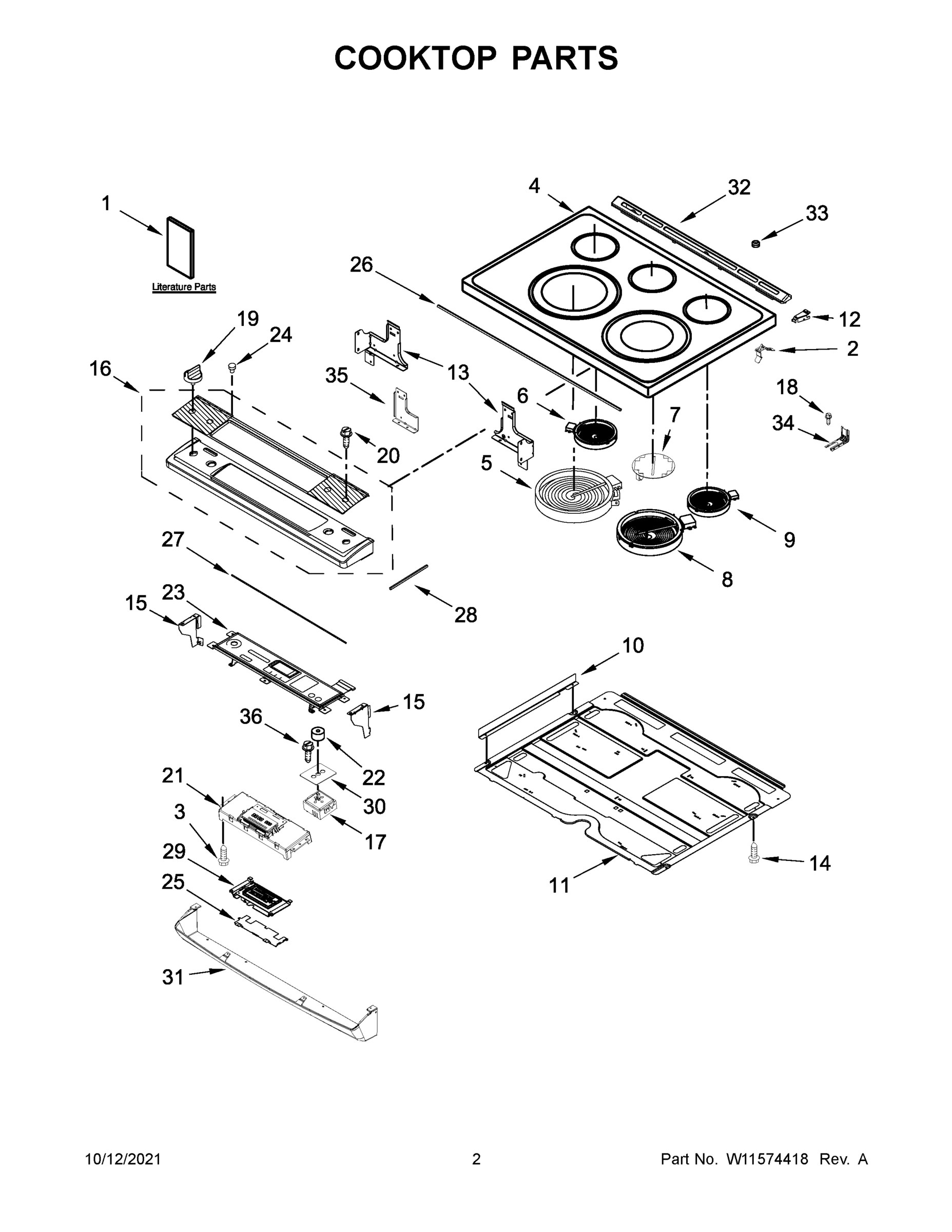 02 - COOKTOP PARTS