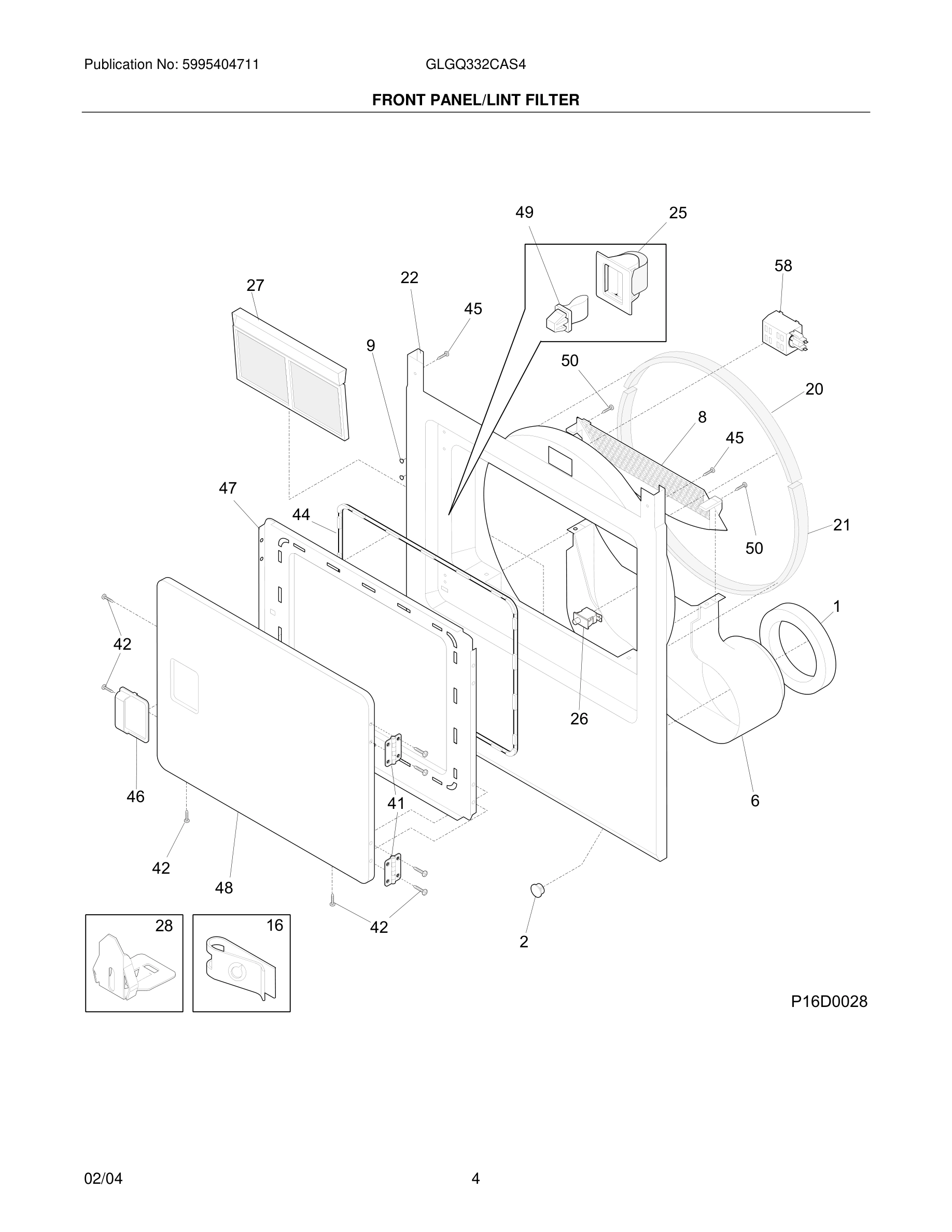 05 - FRONT PANEL/LINT FILTER