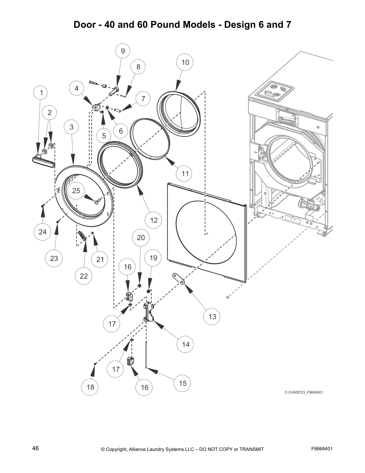 Door - 40 and 60 Pound Models - Design 6 and 7