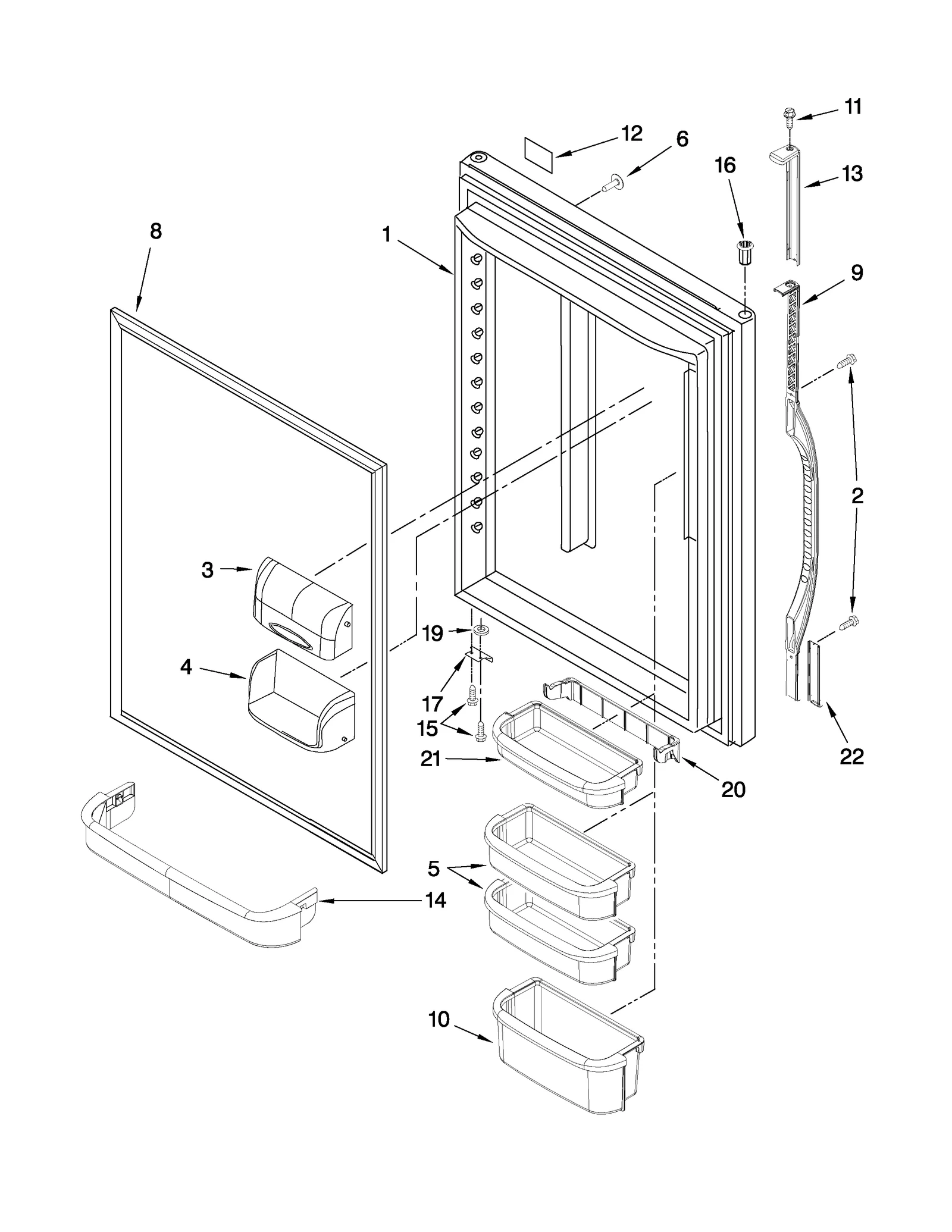 REFRIGERATOR DOOR PARTS