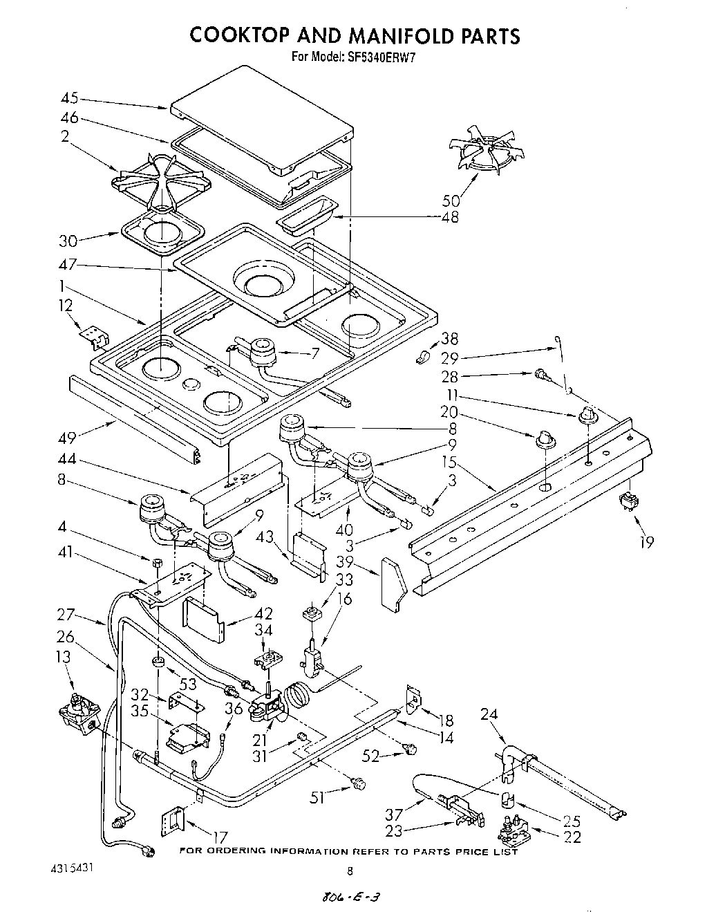 07 - COOK TOP AND MANIFOLD , LIT/OPTIONAL