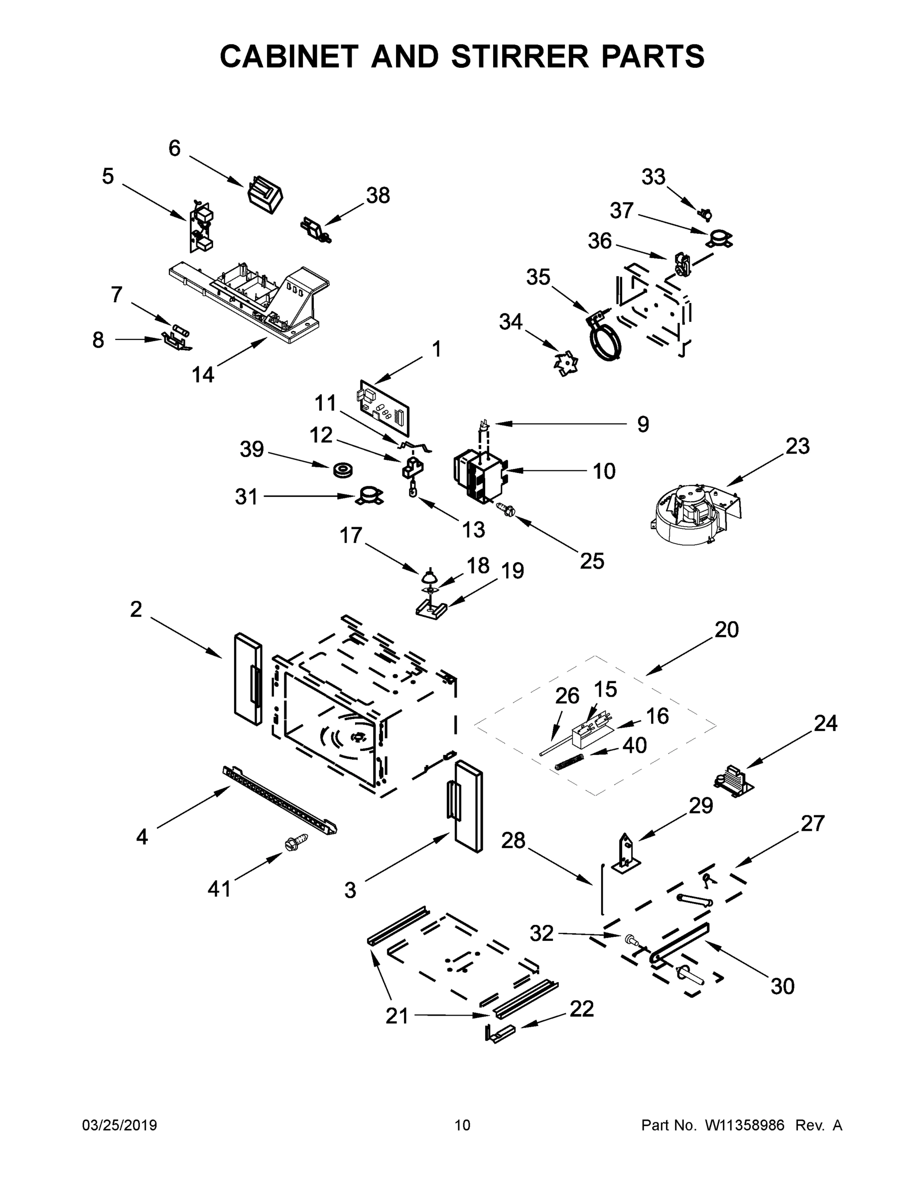 06 - CABINET AND STIRRER PARTS