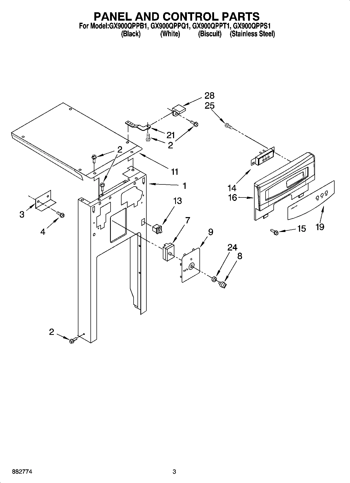 03 - PANEL AND CONTROL PARTS