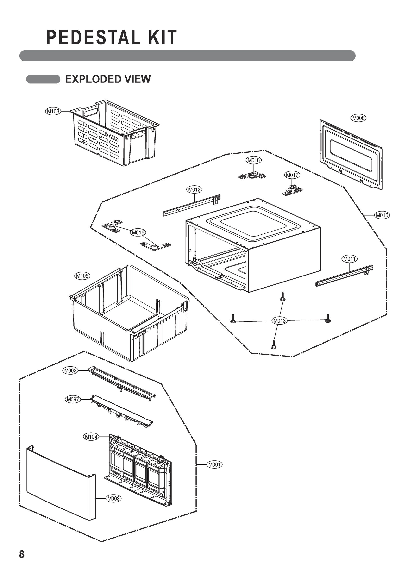 PEDESTAL KIT