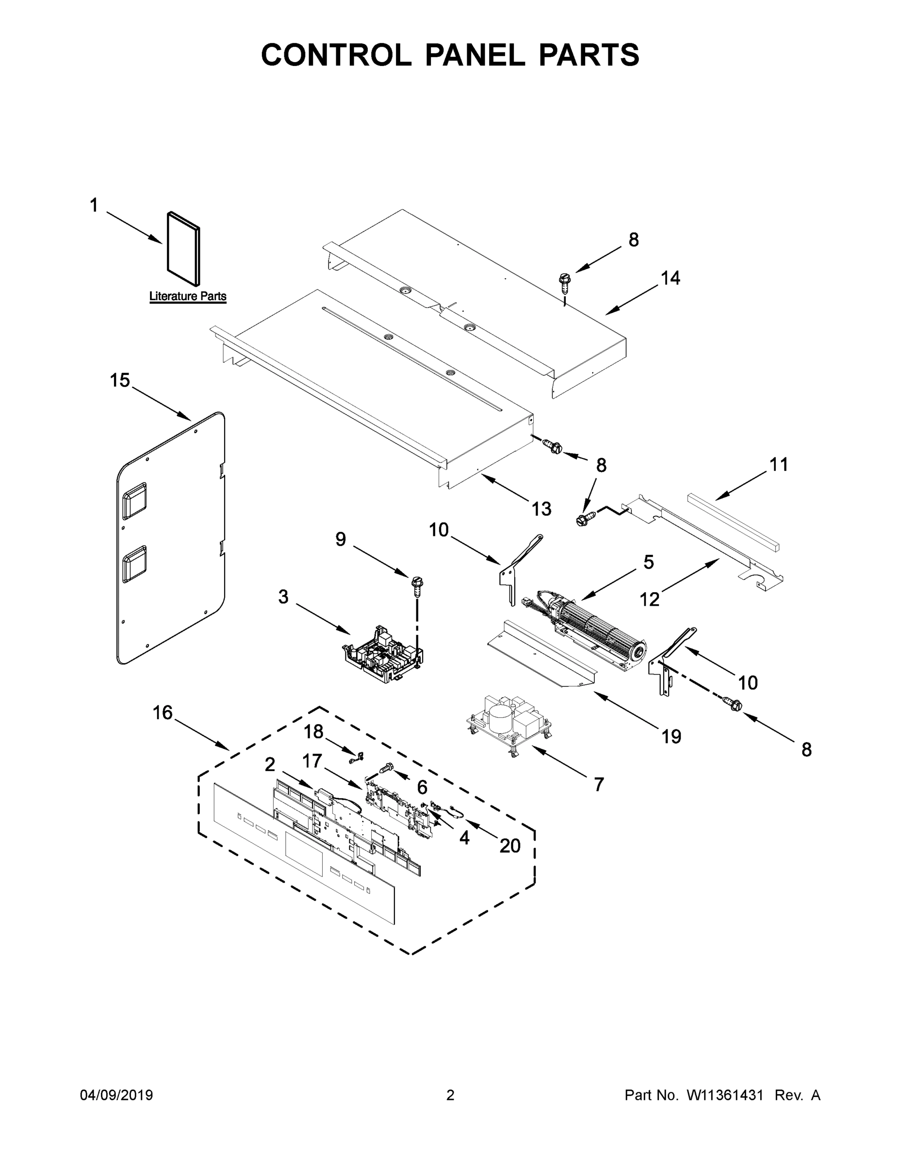02 - CONTROL PANEL PARTS