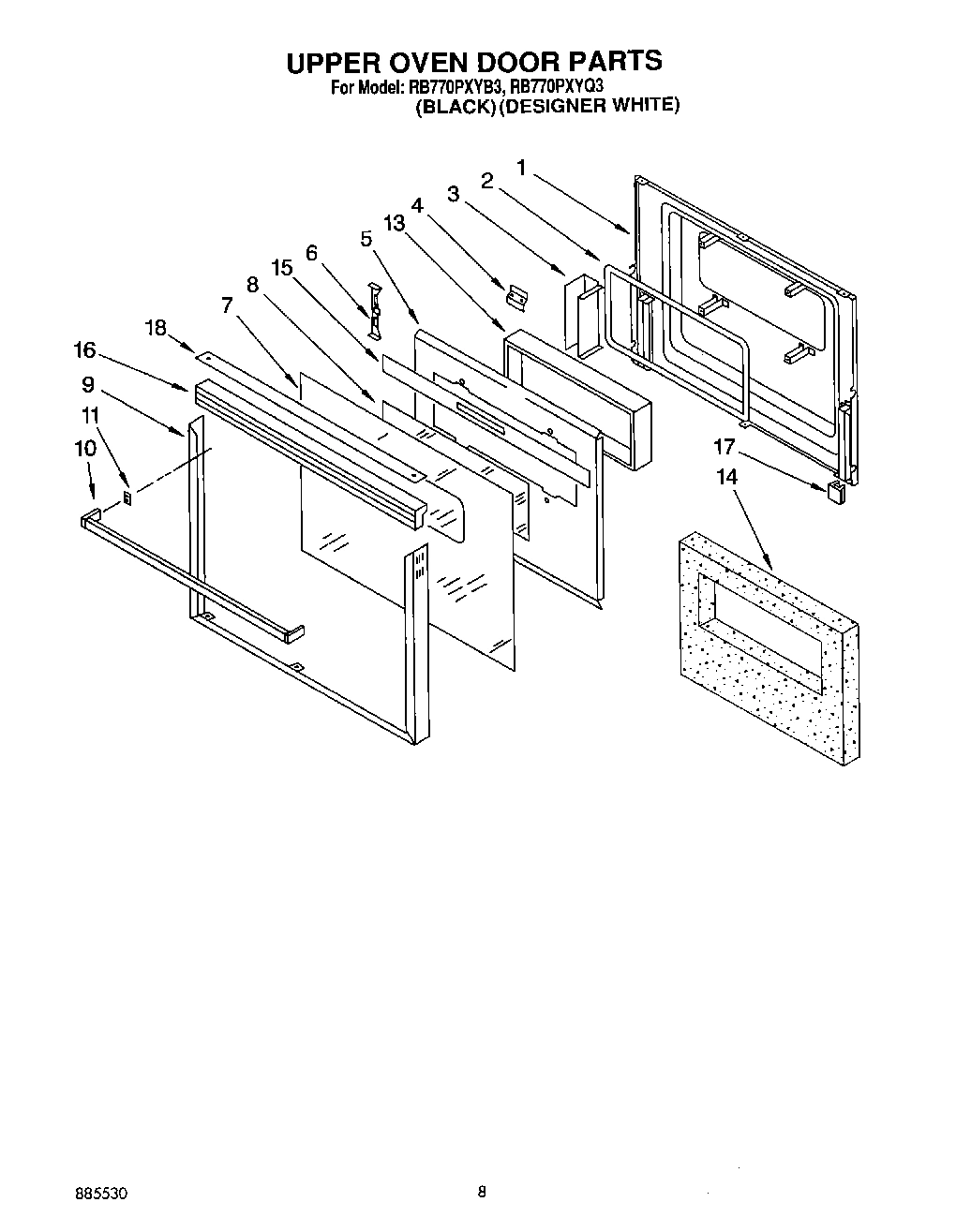 04 - UPPER OVEN DOOR