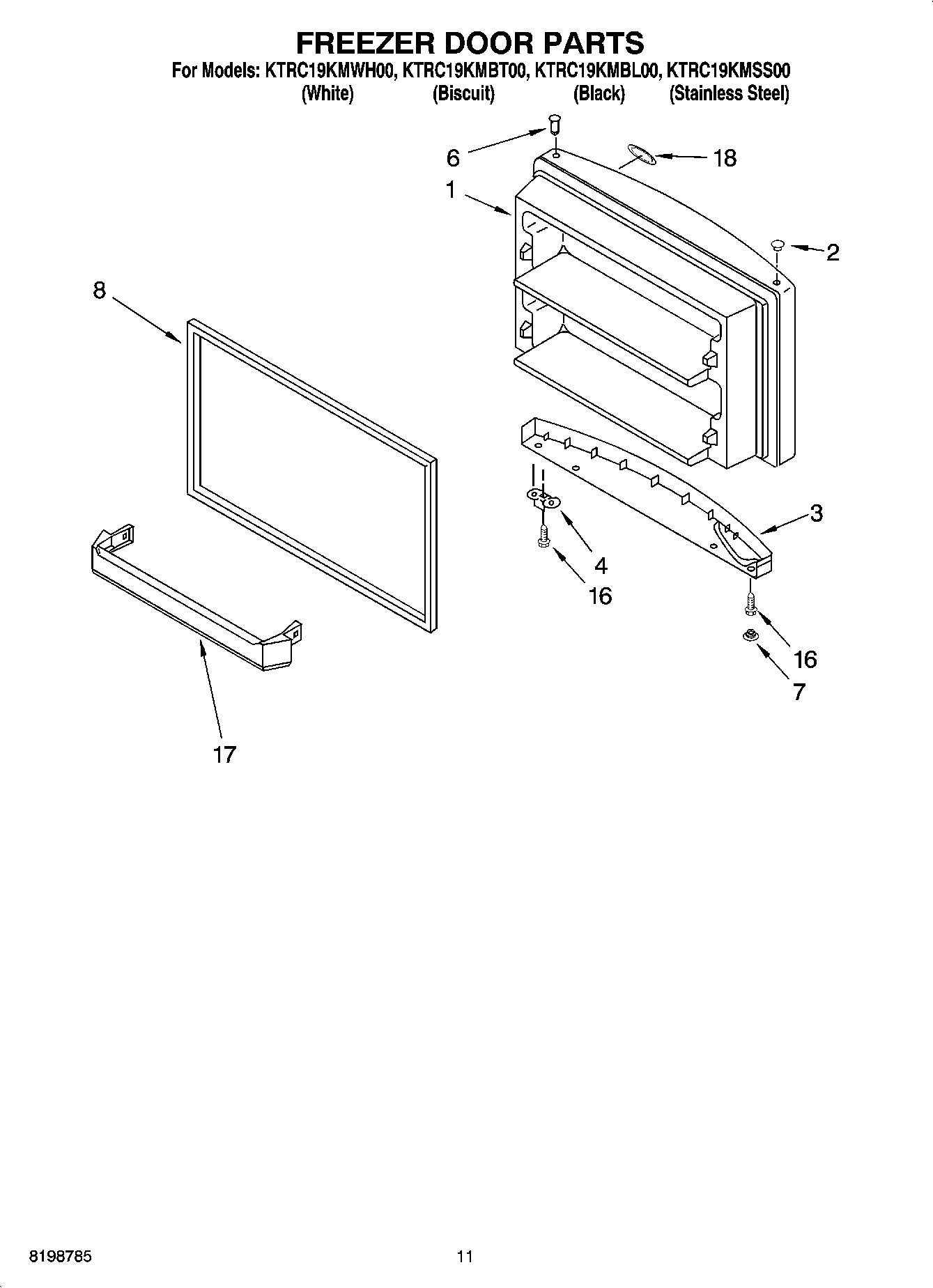 06 - FREEZER DOOR PARTS, OPTIONAL PARTS