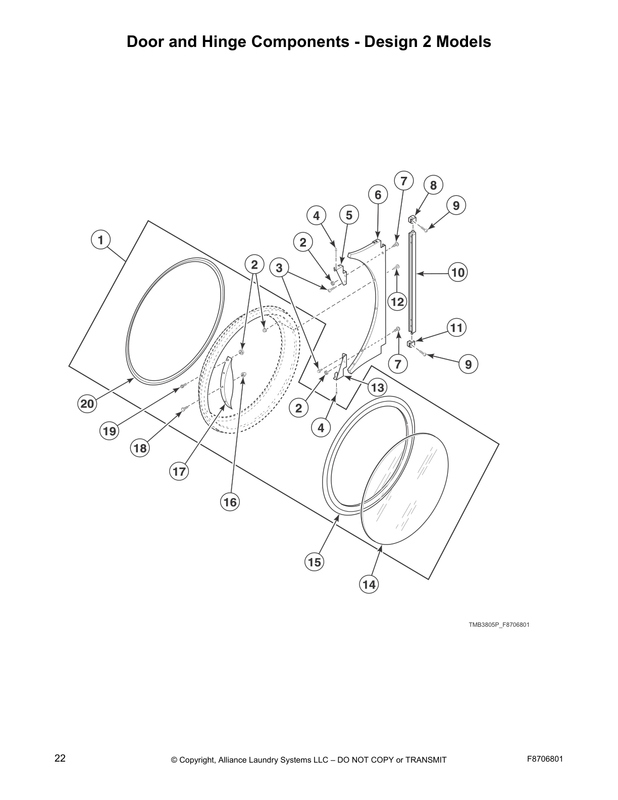 Door and Hinge Components - Design 2 Models