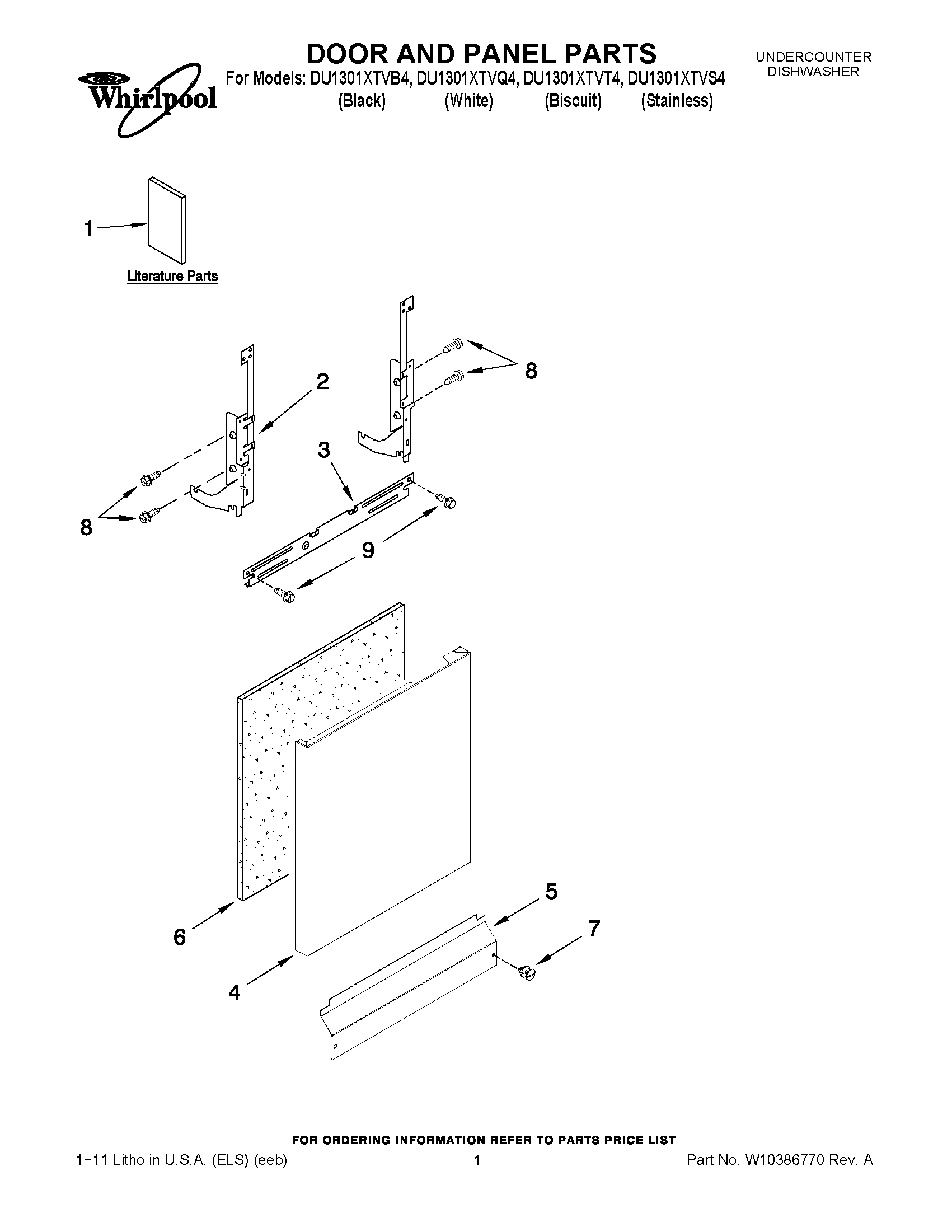 01 - DOOR AND PANEL PARTS