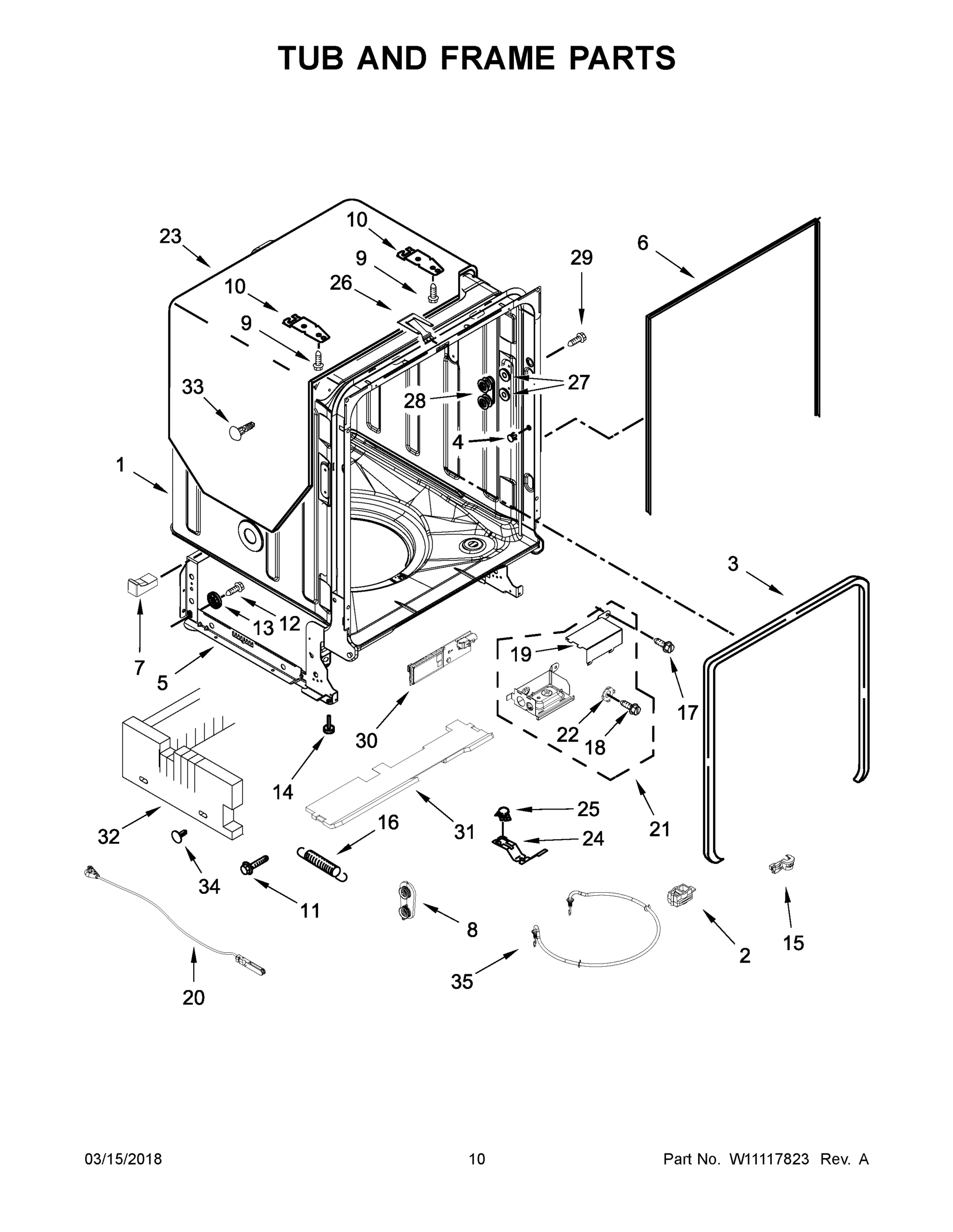 06 - TUB AND FRAME PARTS